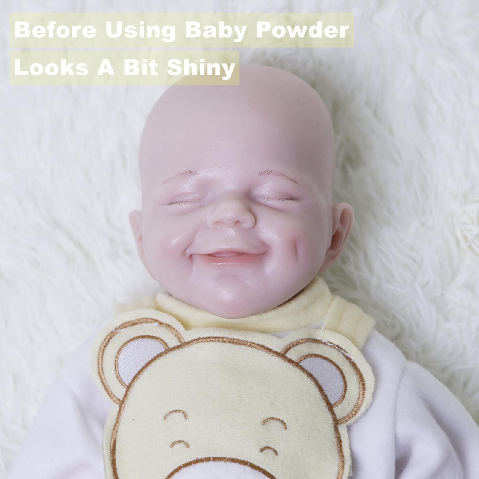 18 Inch Realistic Full Silicone Reborn Baby Doll - Lifelike Sleeping Boy with Closed Eyes, Premium Platinum Silicone, Perfect Christmas & Birthday Gift for Kids 3+ | Nursery Decor, Photography Prop, Collectible Display