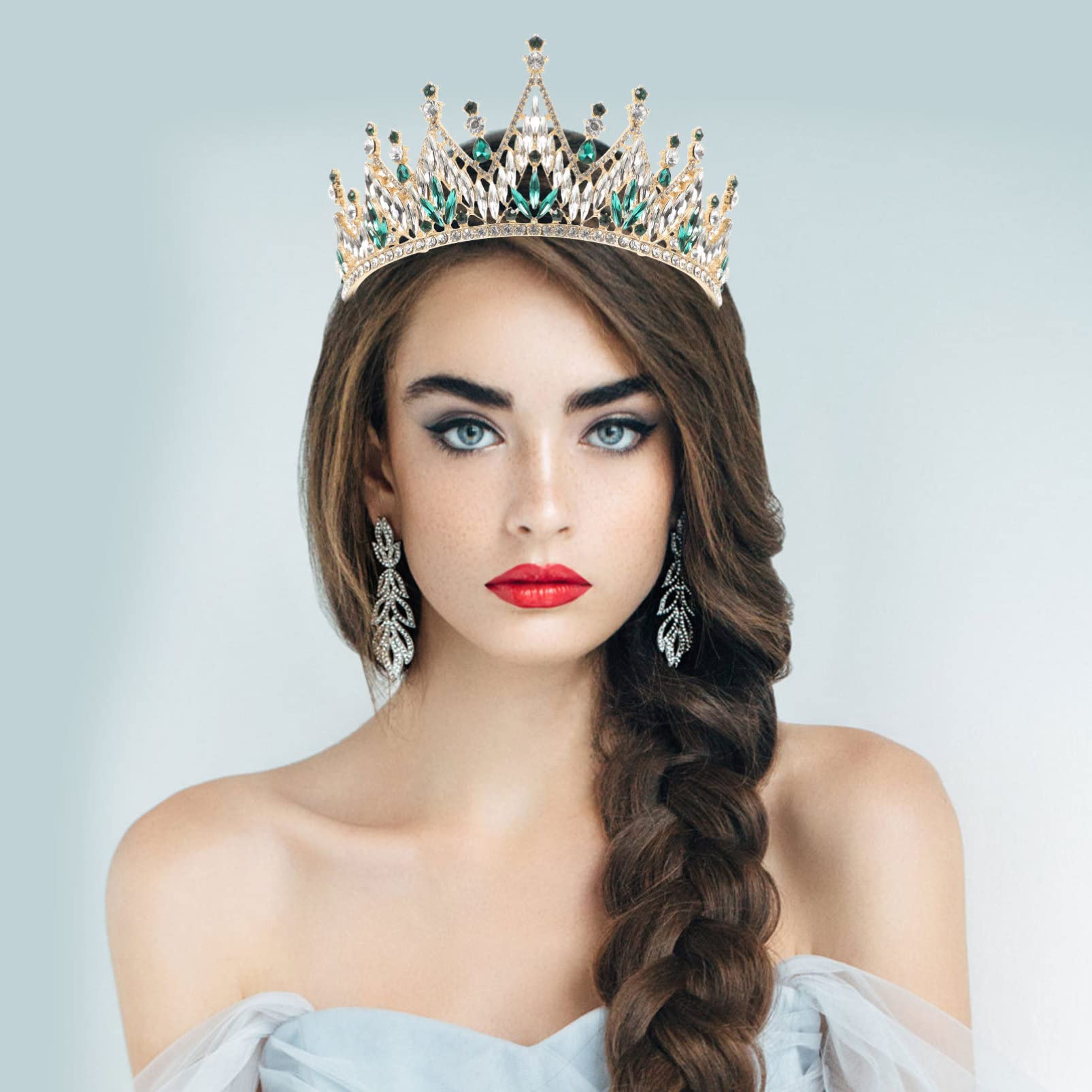 FOMIYES Bridal Crown - Elegant Wedding Hair Accessories for Bride, Women's Tiara, Birthday & Cosplay Crown, Alloy Headband for Miss & Wedding Dress | Perfect for Bridal Showers, Bachelorette Parties & Special Occasions