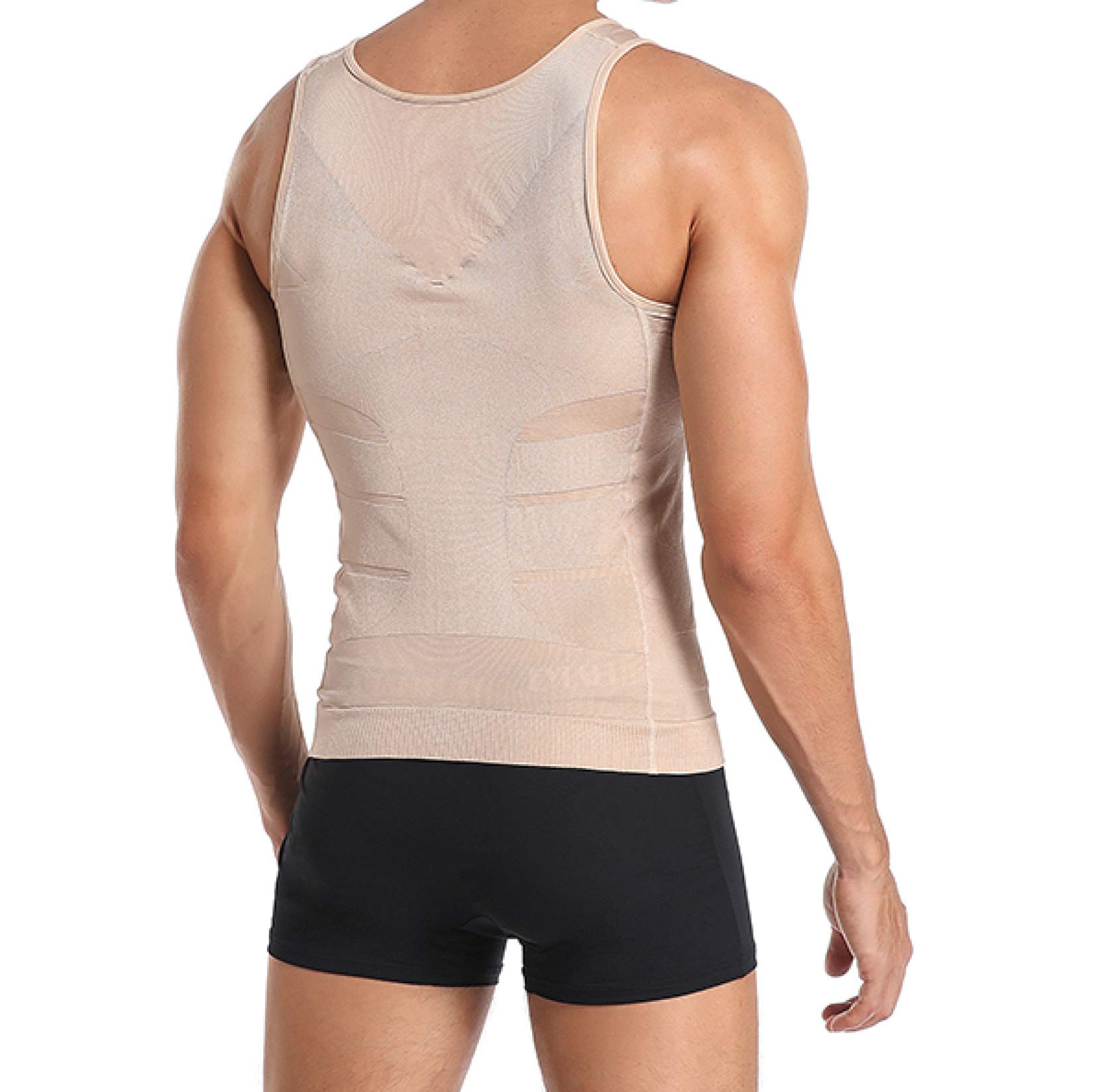 Men's Body Shaper Bodysuit - Tummy Control & Chest Flattening Shapewear for Slimming & Posture Support - Perfect for Workouts, Daily Wear & Special Occasions
