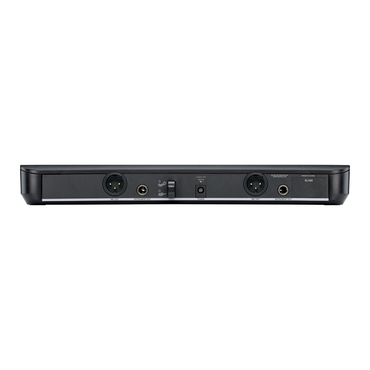 Shure BLX288/PG58 Professional Wireless Dual Vocal System with 2 PG58 Handheld Microphones - Perfect for Live Performances, Karaoke, and Public Speaking Events