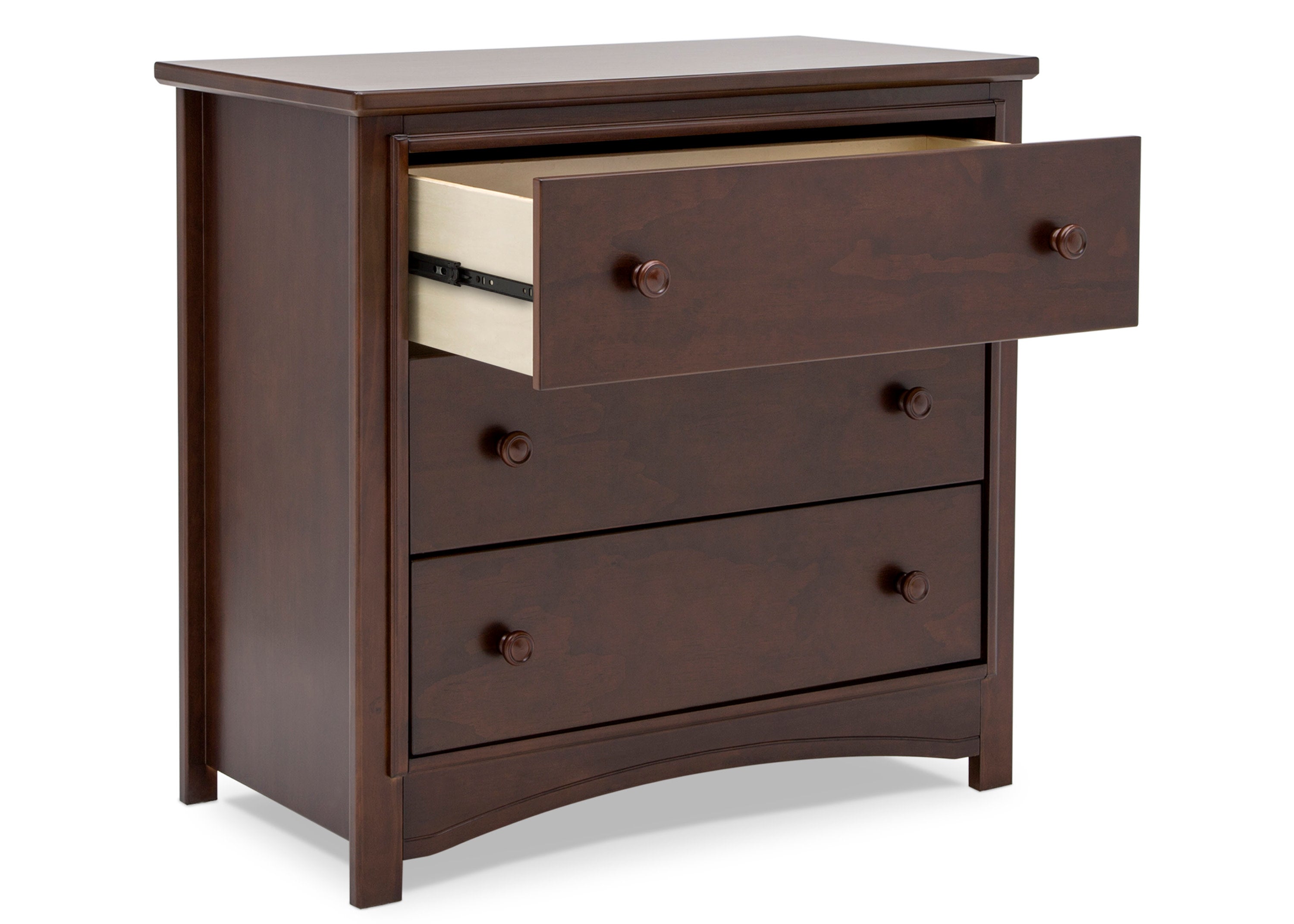 Perry 3 Drawer Baby Dresser with Changing Table Top & Secure Interlocking Drawers - Perfect Nursery Furniture for Diaper Changes & Baby Clothes Storage
