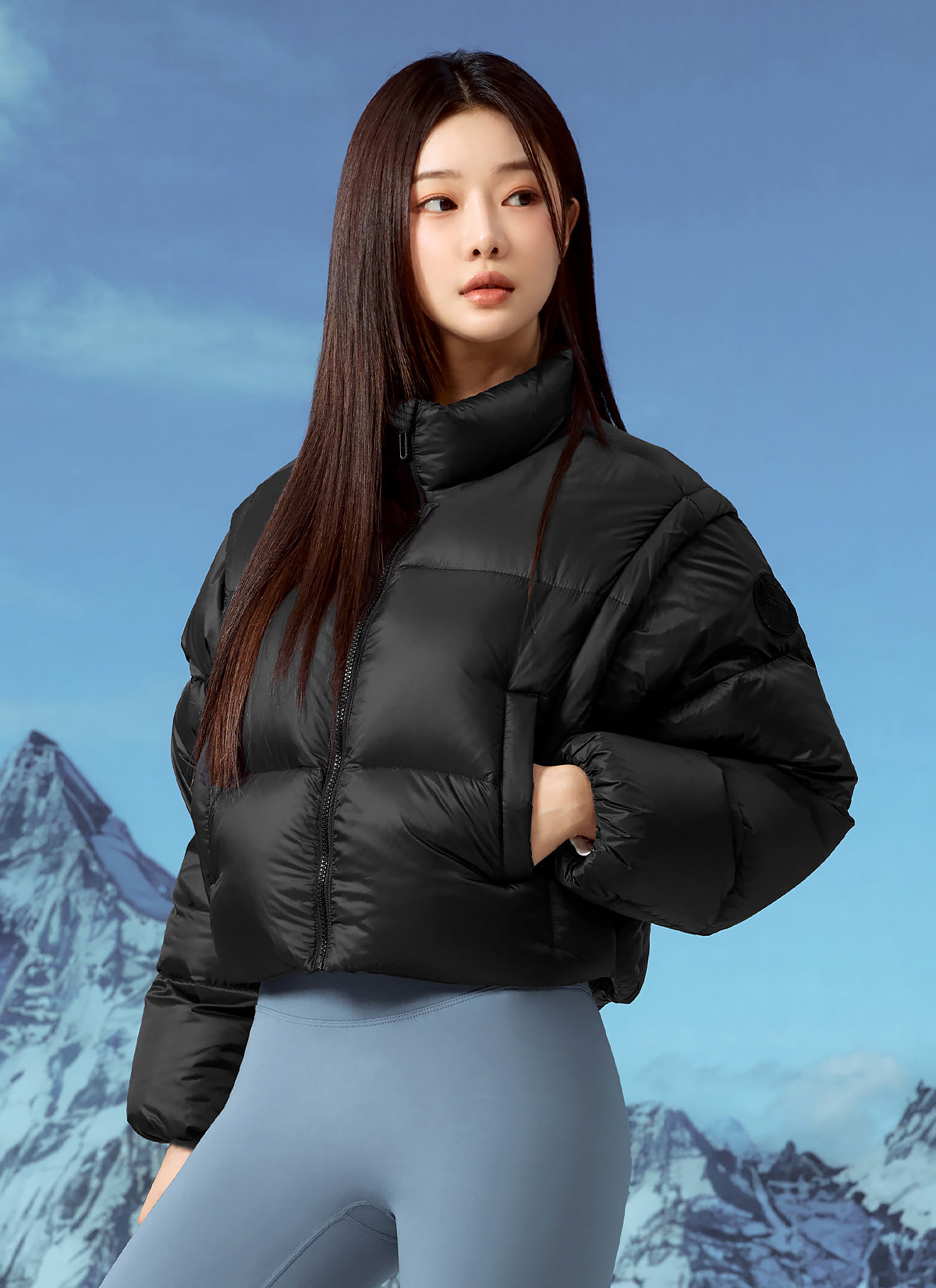 Detachable Goose Down Short Jumper - Lightweight Warm Winter Jacket for Women & Men - Perfect for Outdoor Activities, Travel & Casual Wear