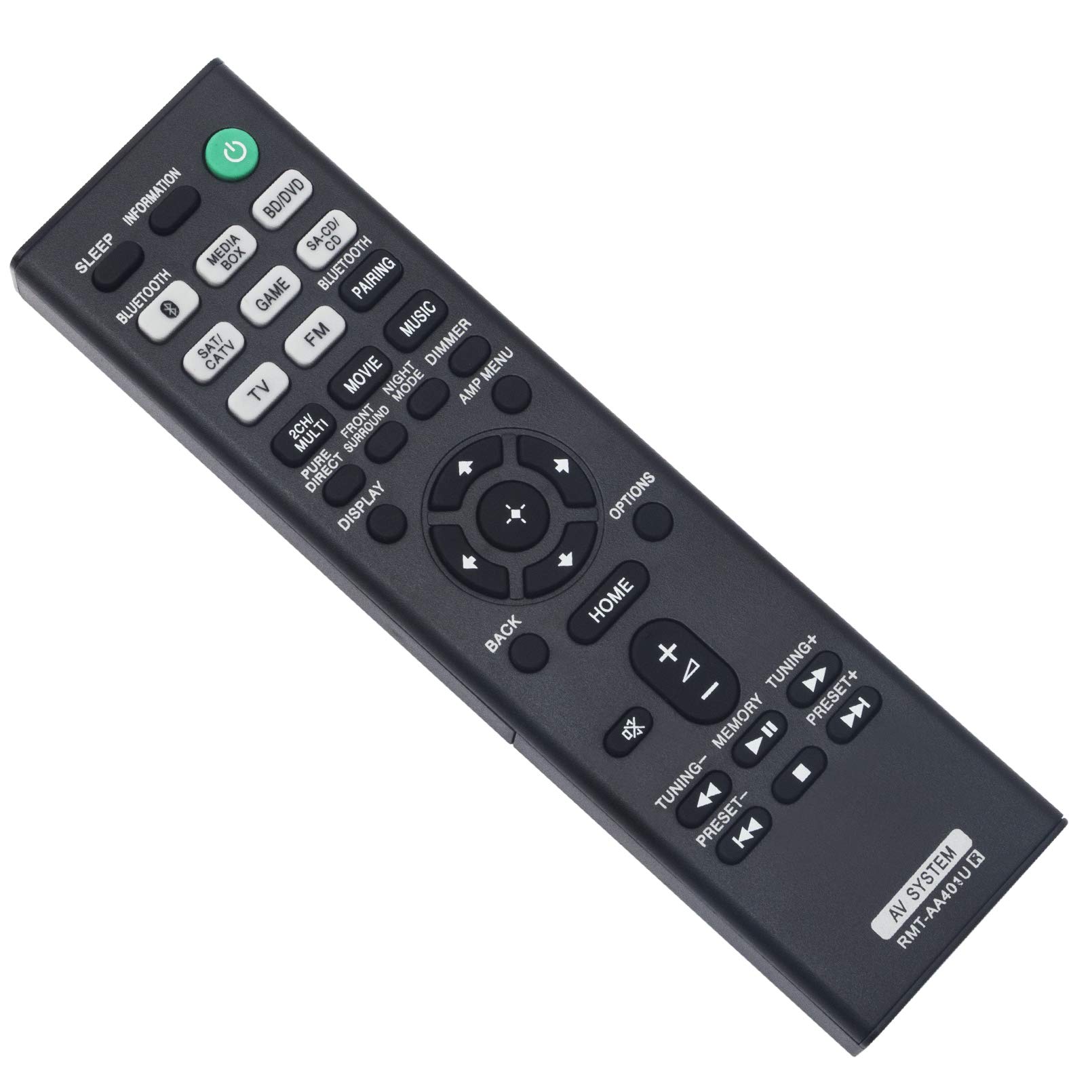 Original Remote Control Replacement for Sony STR-DH190/STR-DH590/STR-DH790 AV Receiver - Universal Multi-Channel Audio System Remote - Perfect for Home Theater & Entertainment Setup
