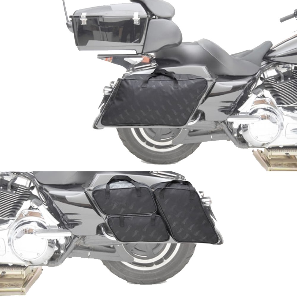 Saddlemen FLH Saddlebag Packing Cube Liner Set for 1997-2013 Harley Davidson Touring Models - HC-01-0712 | Motorcycle Luggage Organizer for Road Trips & Long Distance Riding