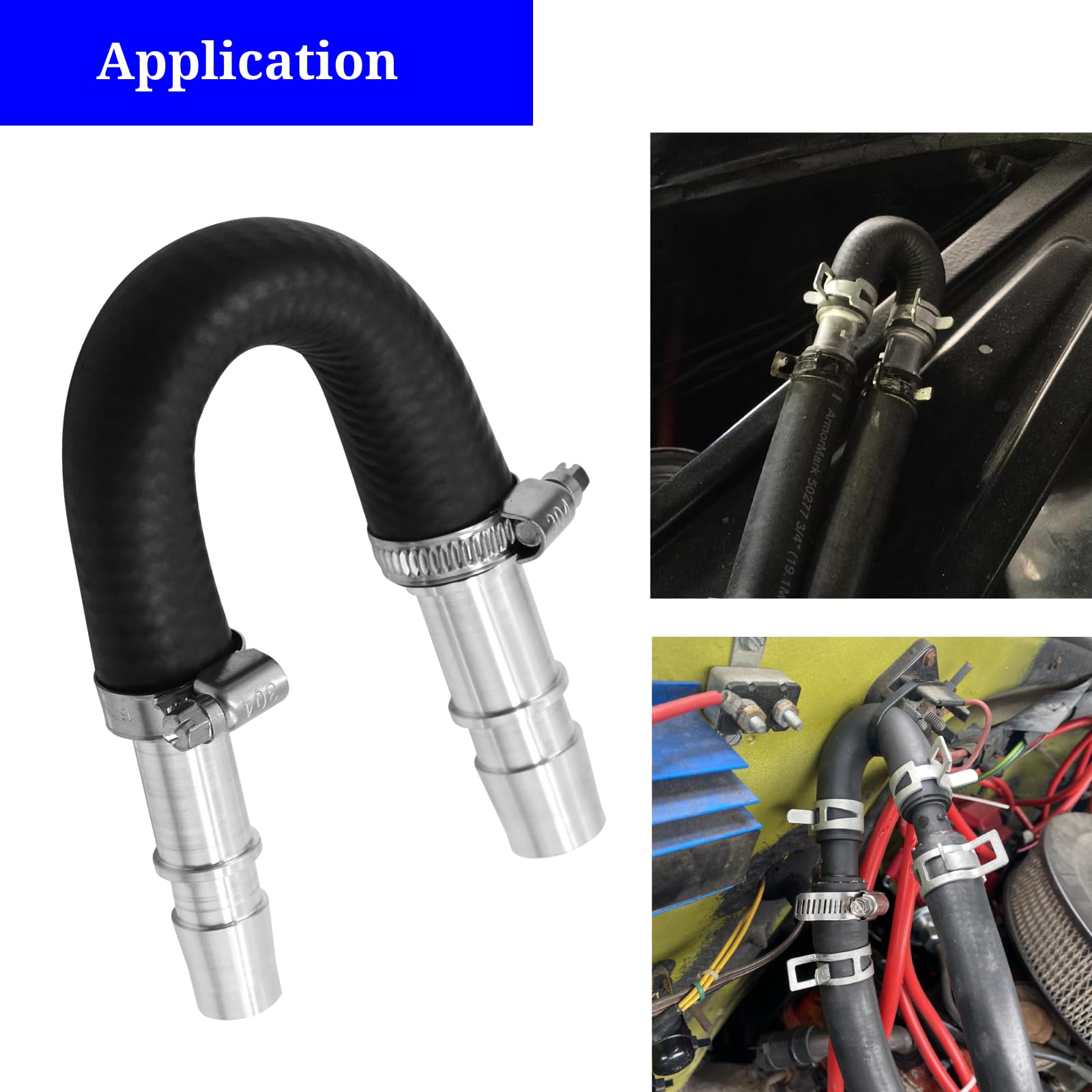626-001 Aluminum Engine Heater Core Bypass Kit - 5/8