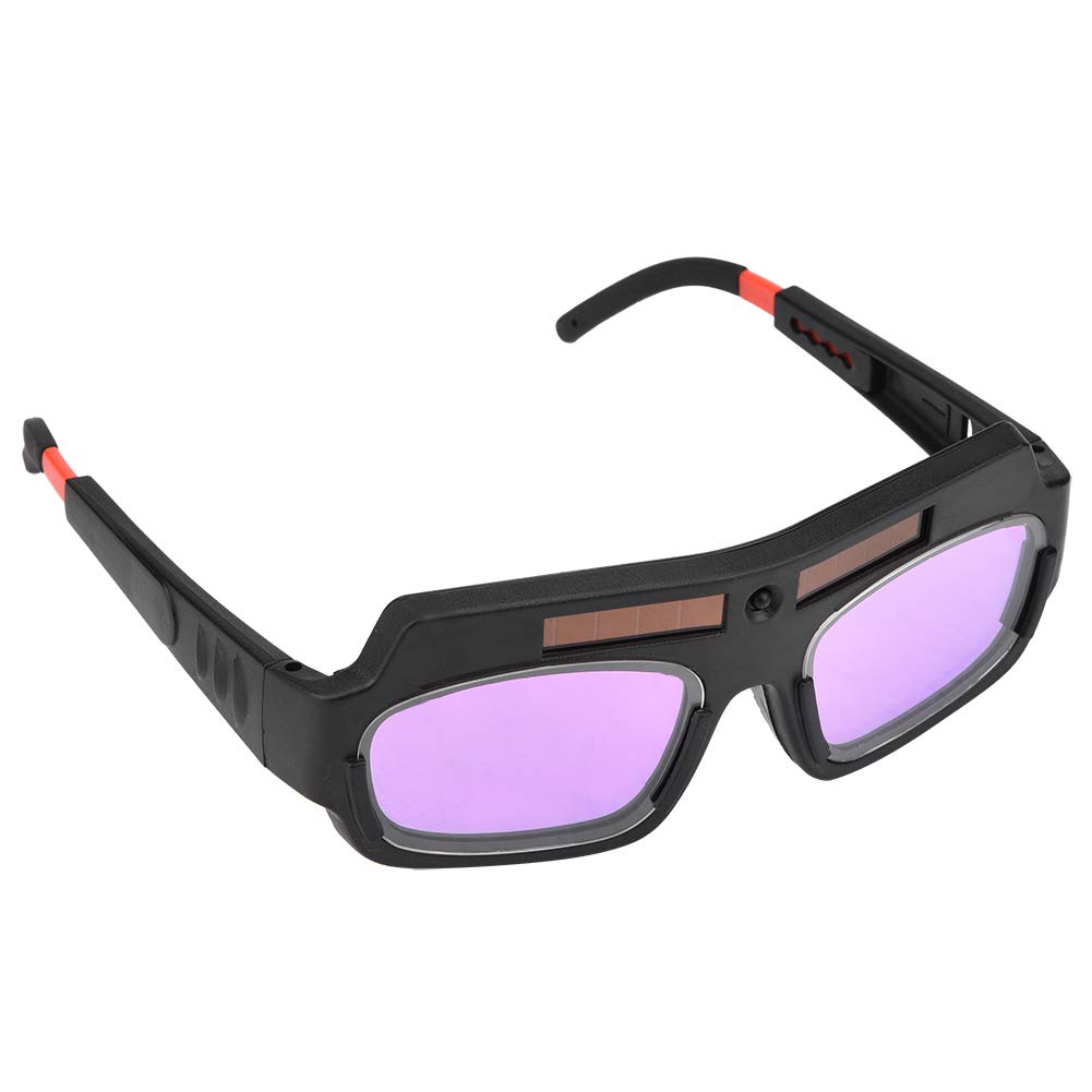 Alvinlite Auto Darkening Solar Powered Welding Goggles - Protective Glasses for Argon Arc Welding, TIG & MIG Welding - Ideal for Metal Fabrication, Construction & DIY Projects