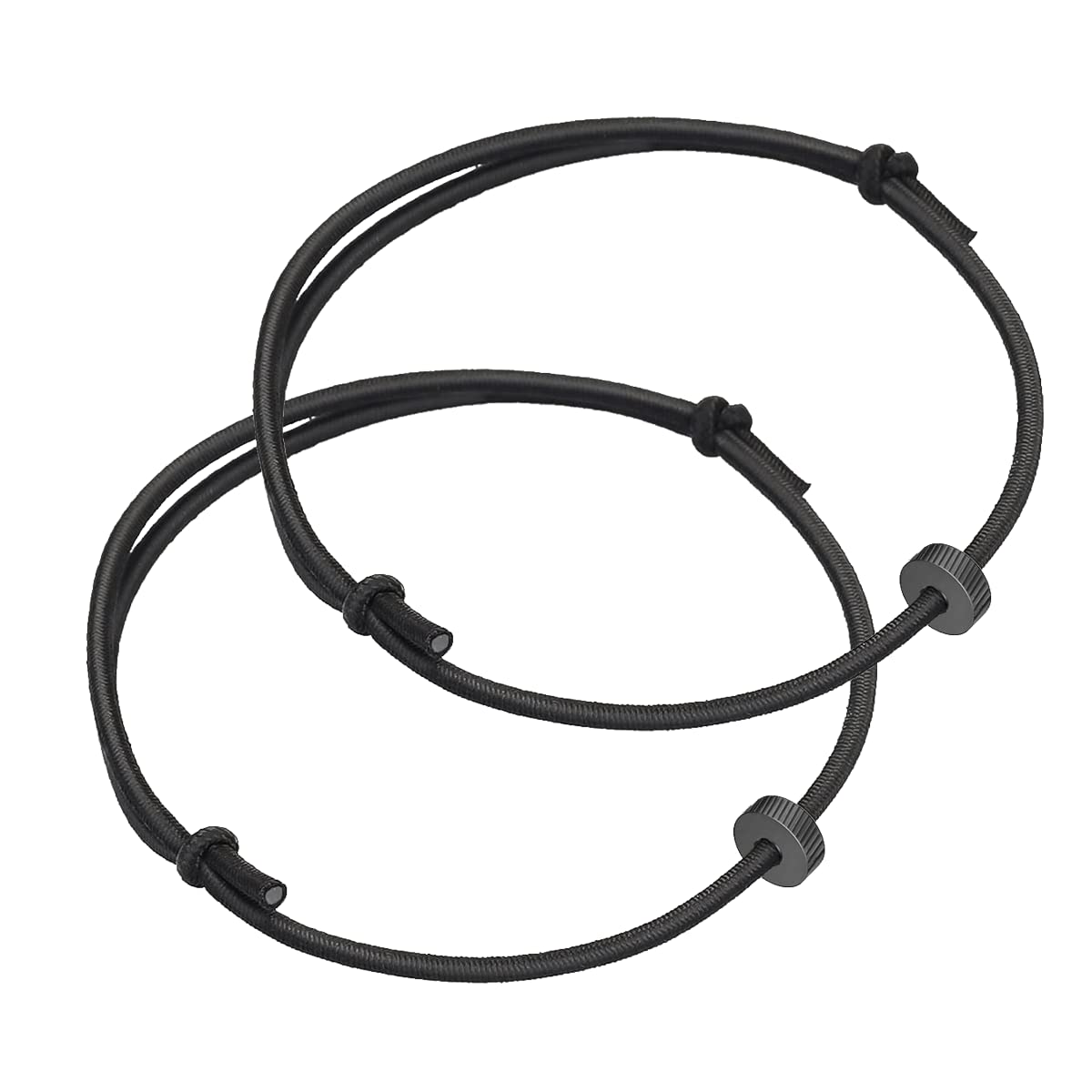 2Pcs Car Window Breaker Bracelet with Tungsten Carbide Bead - Emergency Escape Tool for Vehicle Safety
