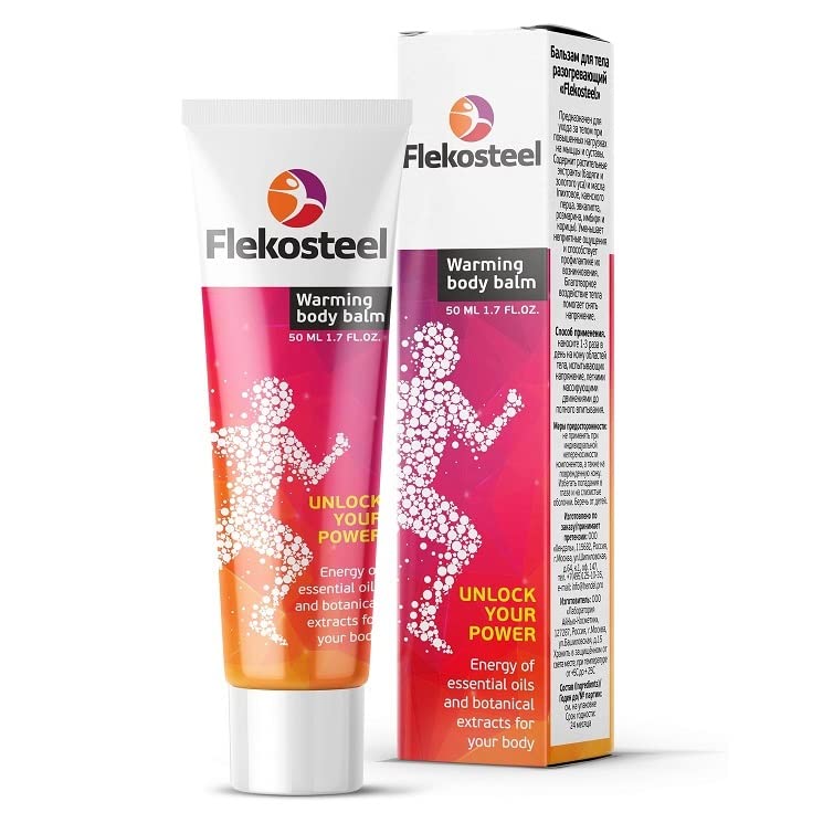 Hendel Garden Flekosteel Warming Body Balm - 50ml (1.7 fl oz) Muscle & Joint Pain Relief Cream for Men & Women - Perfect for Post-Workout Recovery & Cold Weather Comfort