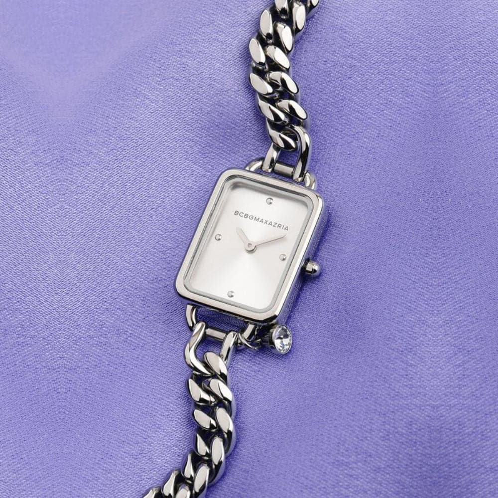 BCBGMAXAZRIA Women's Silver Stainless Steel Watch BG50845001 - Elegant Timepiece for Office, Party & Everyday Wear