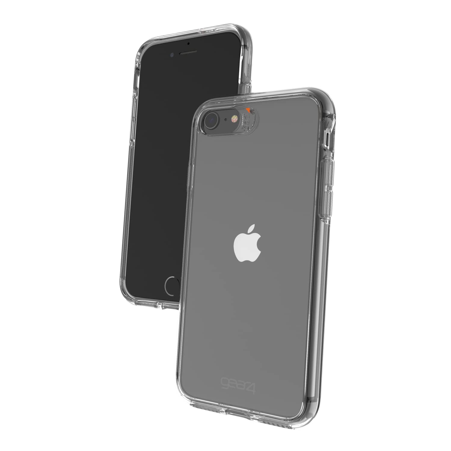 ZAGG Gear4 Crystal Palace Case for Apple iPhone SE (3rd/2nd/1st Gen), iPhone 8/7/6s/6 - Wireless Charging Compatible, MagSafe Support, Shockproof Clear Protective Cover - Perfect for Everyday Use, Travel & Outdoor Activities