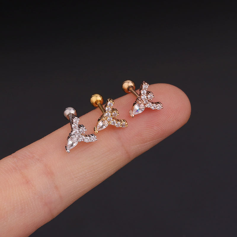 20G Cartilage Tiny Stud Earrings - Starfish & Moon Design Hypoallergenic Piercing Jewelry for Women | Perfect for Daily Wear, Parties & Gifts