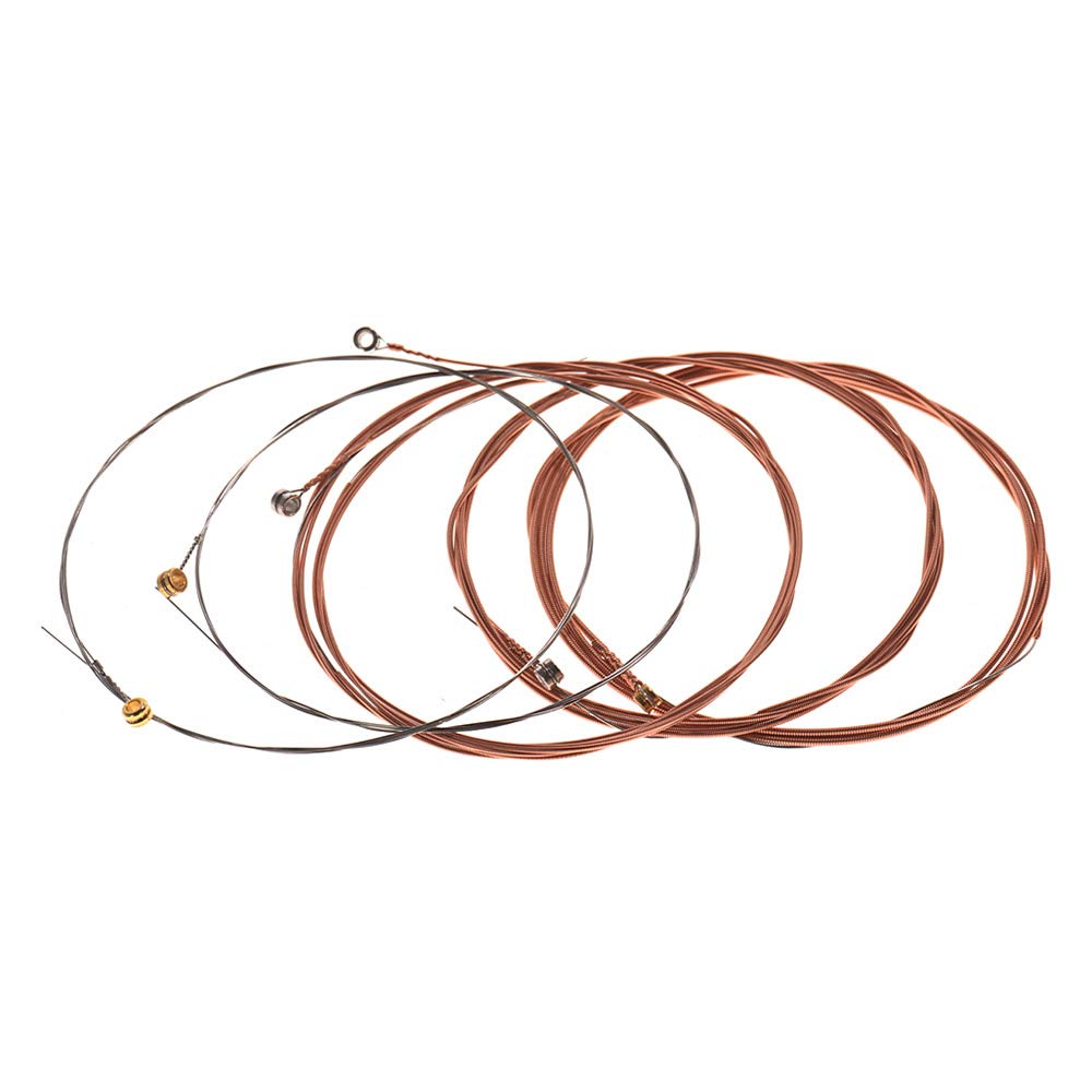 Btuty Acoustic Guitar Strings - Hexagon Alloy Wire with Pure Copper Wound & Anti-Rust Coating - 6 Strings Set for Folk, Country & Rock Music Performance