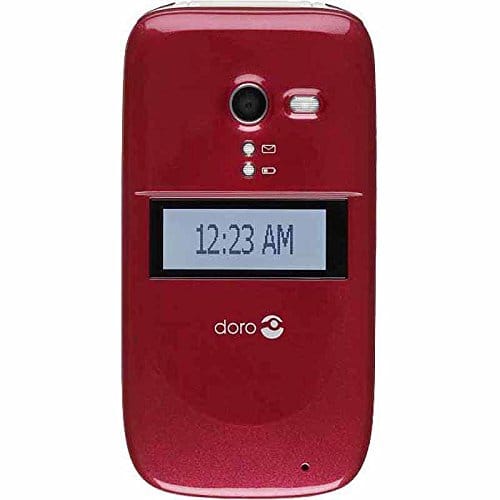 Doro 626 Unlocked Flip Phone - Burgundy GSM Mobile Phone for Seniors & Easy Use | Perfect for Travel, Emergency, and Simple Calling