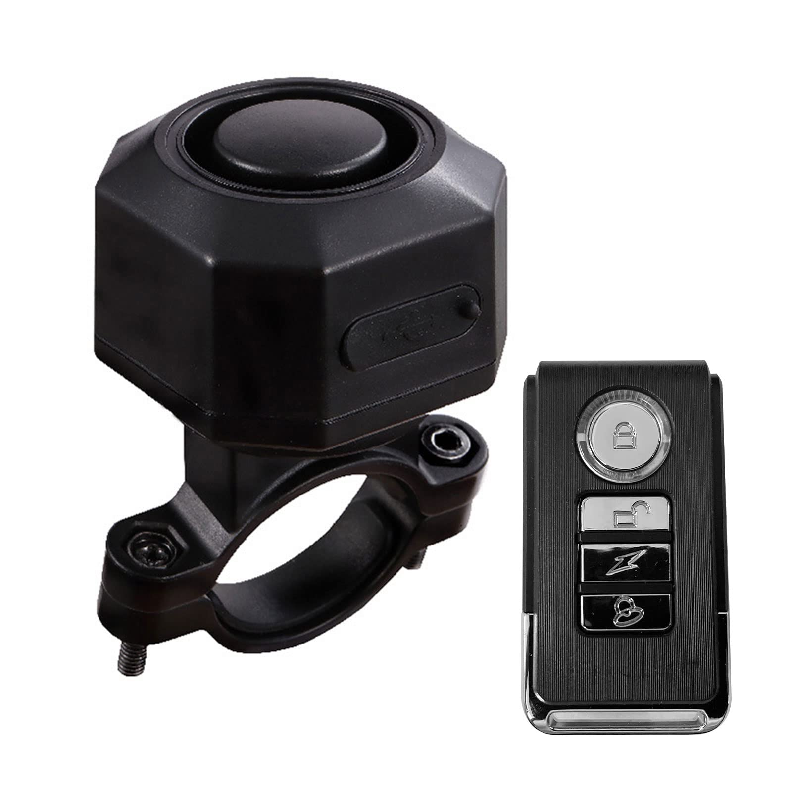 Yuehuamech 110dB Waterproof Electric Bike Alarm with Remote - Super Loud Anti-Theft Security Horn for Mountain Bikes, Scooters & Road Bikes | Perfect for Urban Commuting, Outdoor Adventures & Bike Parking Safety