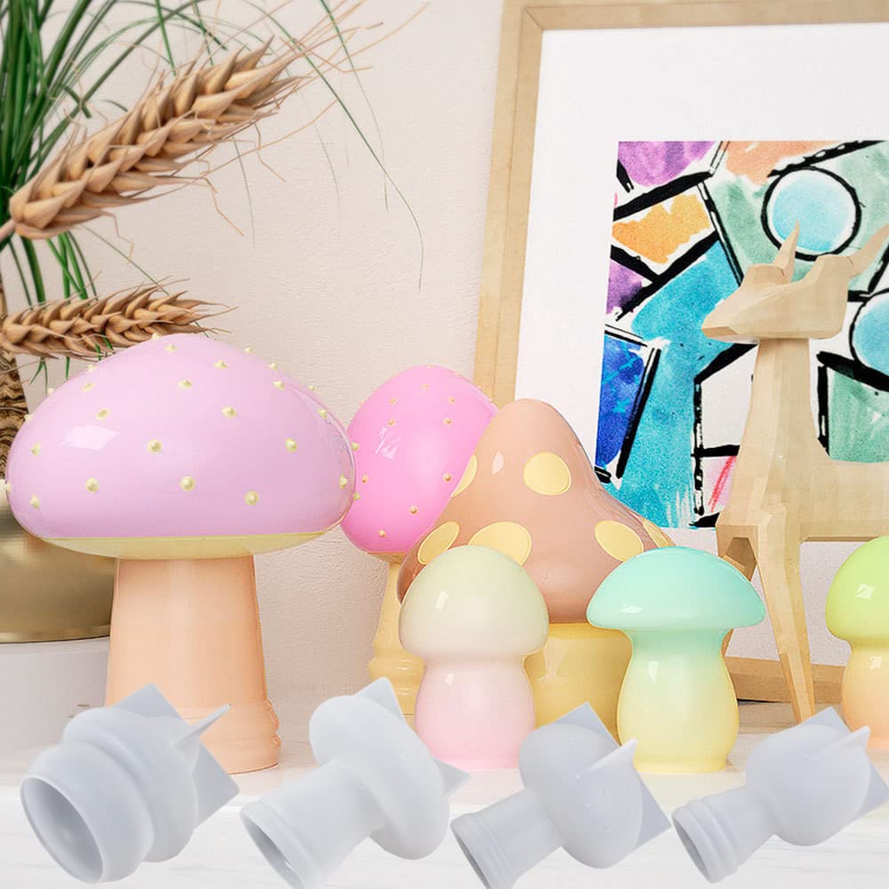 4 Pcs Mushroom Resin Molds - Silicone Mushroom Mold Set for DIY Epoxy Resin Casting, Scented Candles, Soap Making & Craft Decorations - Perfect for Home Decor, Gift Making & DIY Art Projects