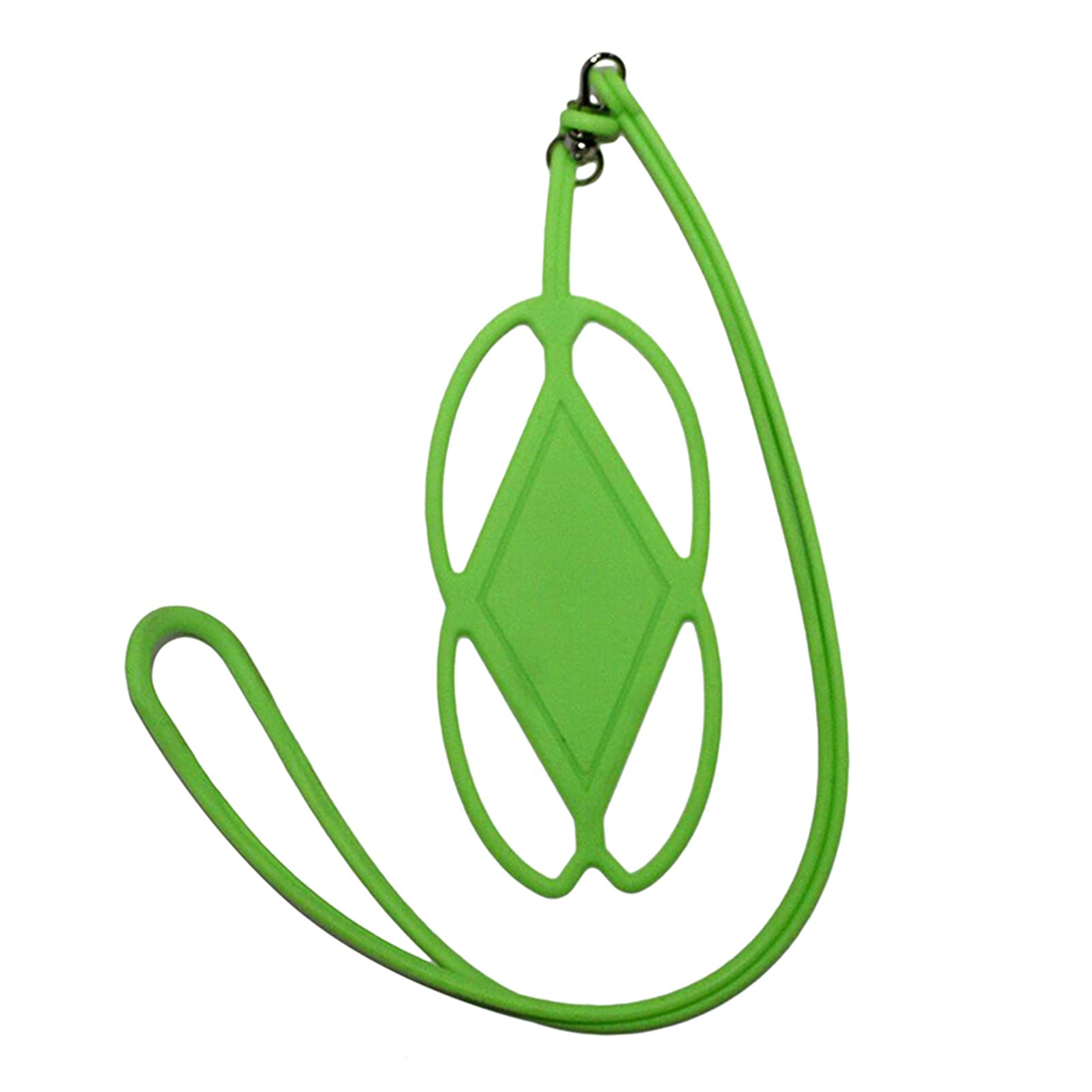 Flybloom Multicolor Silicone Phone Lanyard with Neck Strap - Durable Outdoor Mobile Phone Holder for iPhone & Android (Grass Green) - Perfect for Hiking, Travel, Work & Hands-Free Convenience