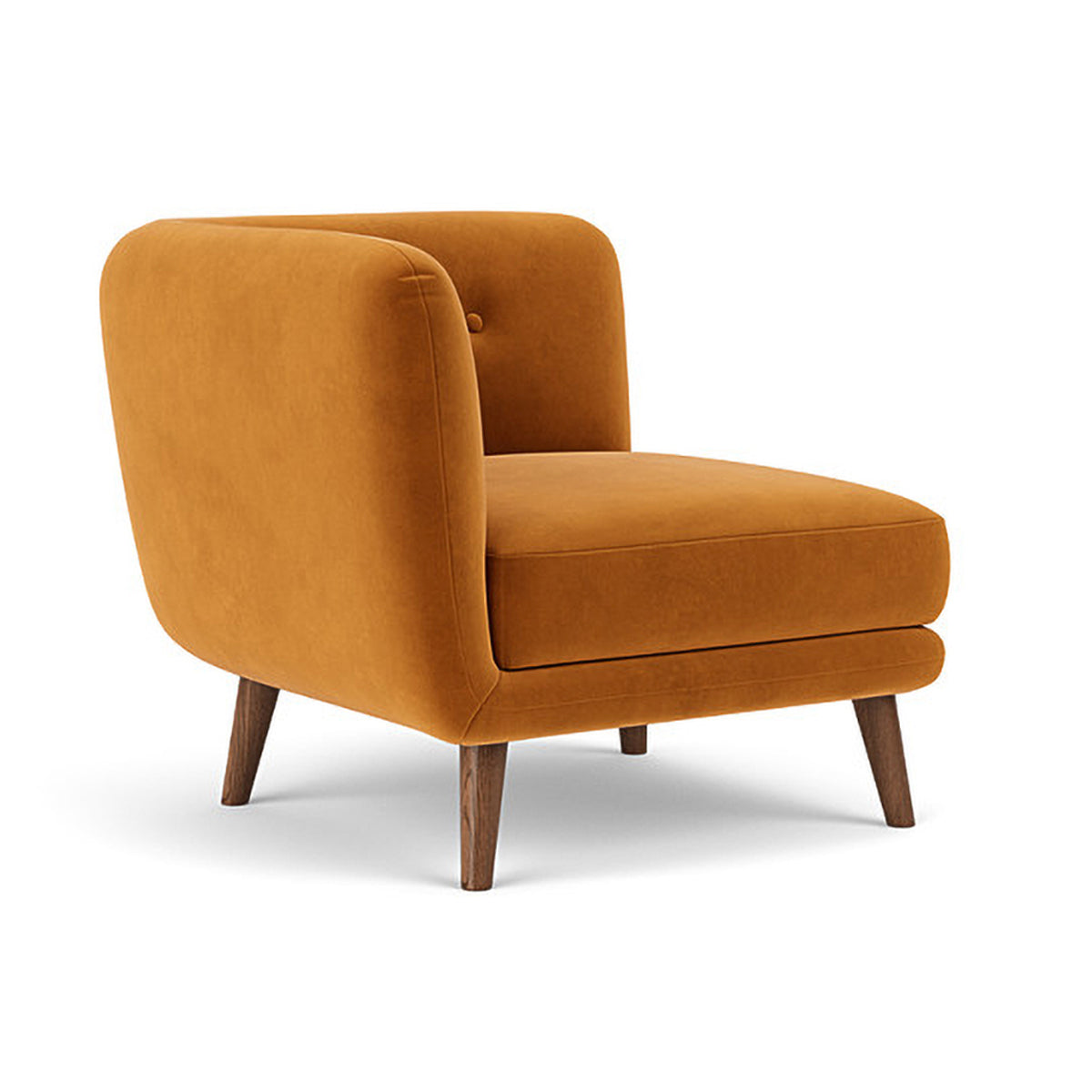 Alfred Fabric Right 1 Seater Modular Sofa - Modern Comfortable Single Chair for Living Room, Bedroom & Small Spaces