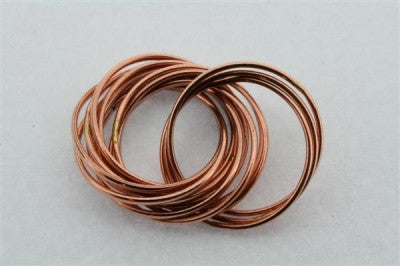 14 Loop Copper Russian Ring for Men & Women - Elegant Stackable Jewelry for Everyday Wear & Special Occasions
