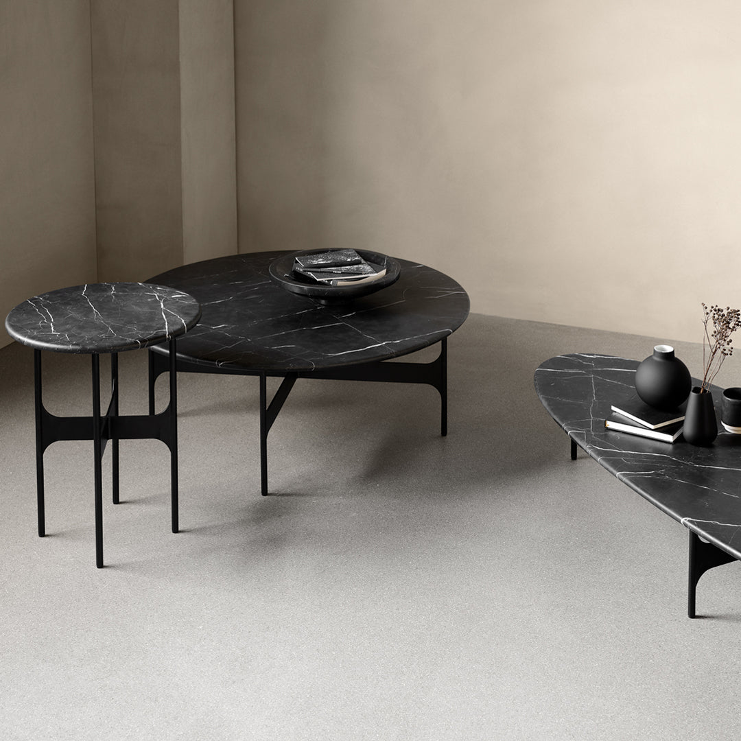Floema Modern Oval Coffee Table - Stylish Living Room Center Table for Small Spaces, Home Decor & Furniture - Perfect for Apartments, Lounges, and Cozy Living Areas