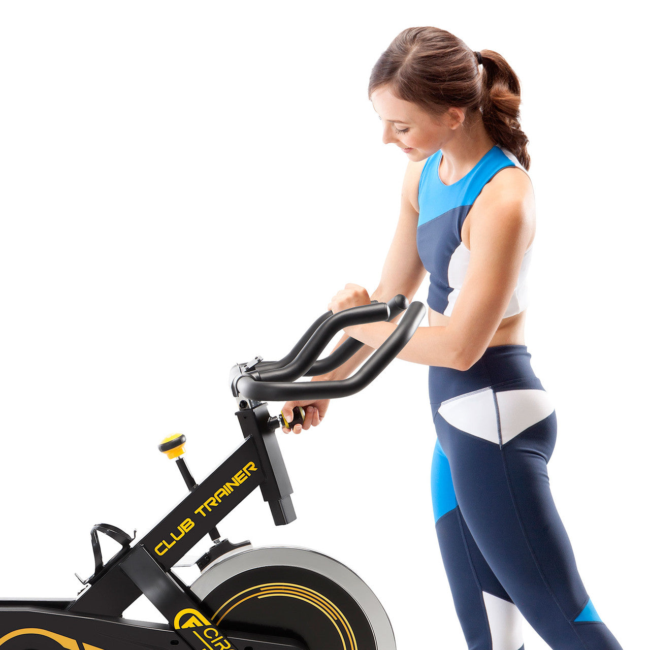 Circuit Fitness AMZ 955BK Indoor Cycling Bike with 40 lbs Flywheel - Heavy Duty Exercise Bike for Home Gym & Cardio Workouts - Perfect for Spin Classes, Weight Loss & Fitness Training