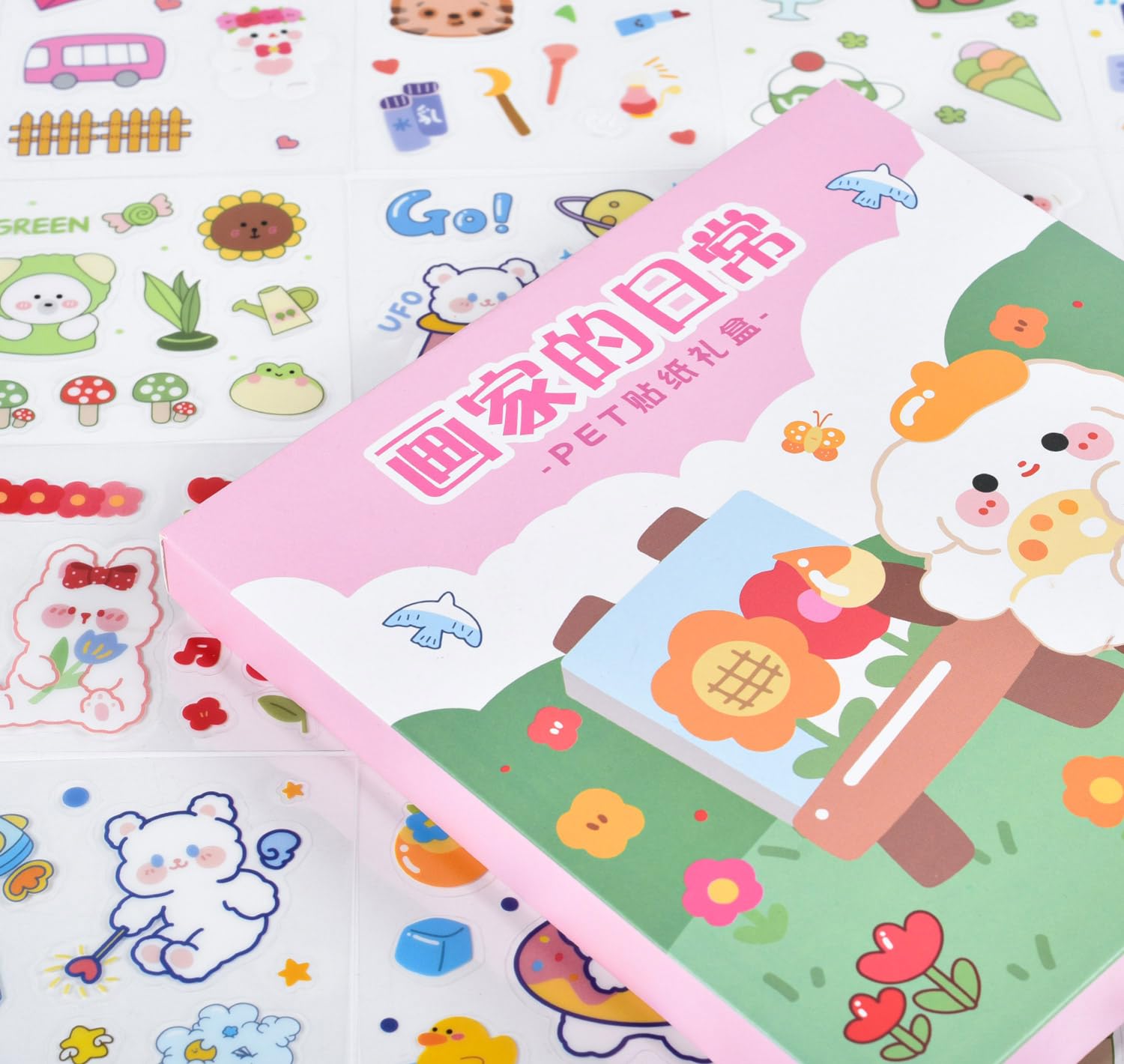 100 Sheets Cute Cartoon Letter Stickers Kit - Small PET Transparent Scrapbook Stickers for DIY Journaling, Planner Decor & Photo Albums | Perfect for Bullet Journals, Scrapbooking & Craft Projects (XiXIZi Diary)