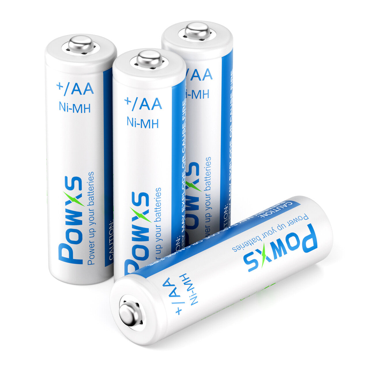POWXS AA NiMH Rechargeable Batteries 2000mAh - High Capacity Long Lasting Power for Cameras, Toys, Flashlights & Electronics