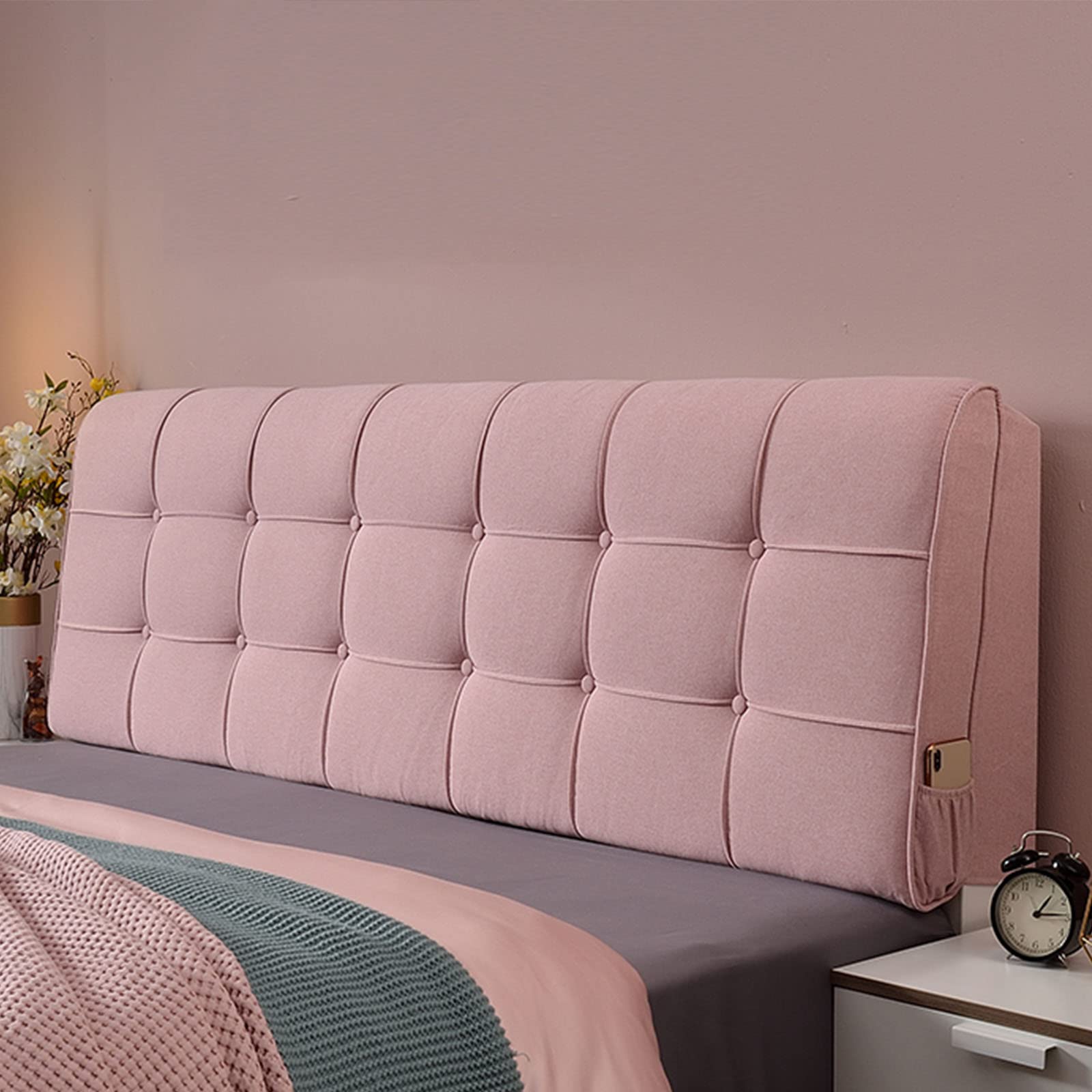 King Size Headboard Cushion & Wedge Pillow - 63