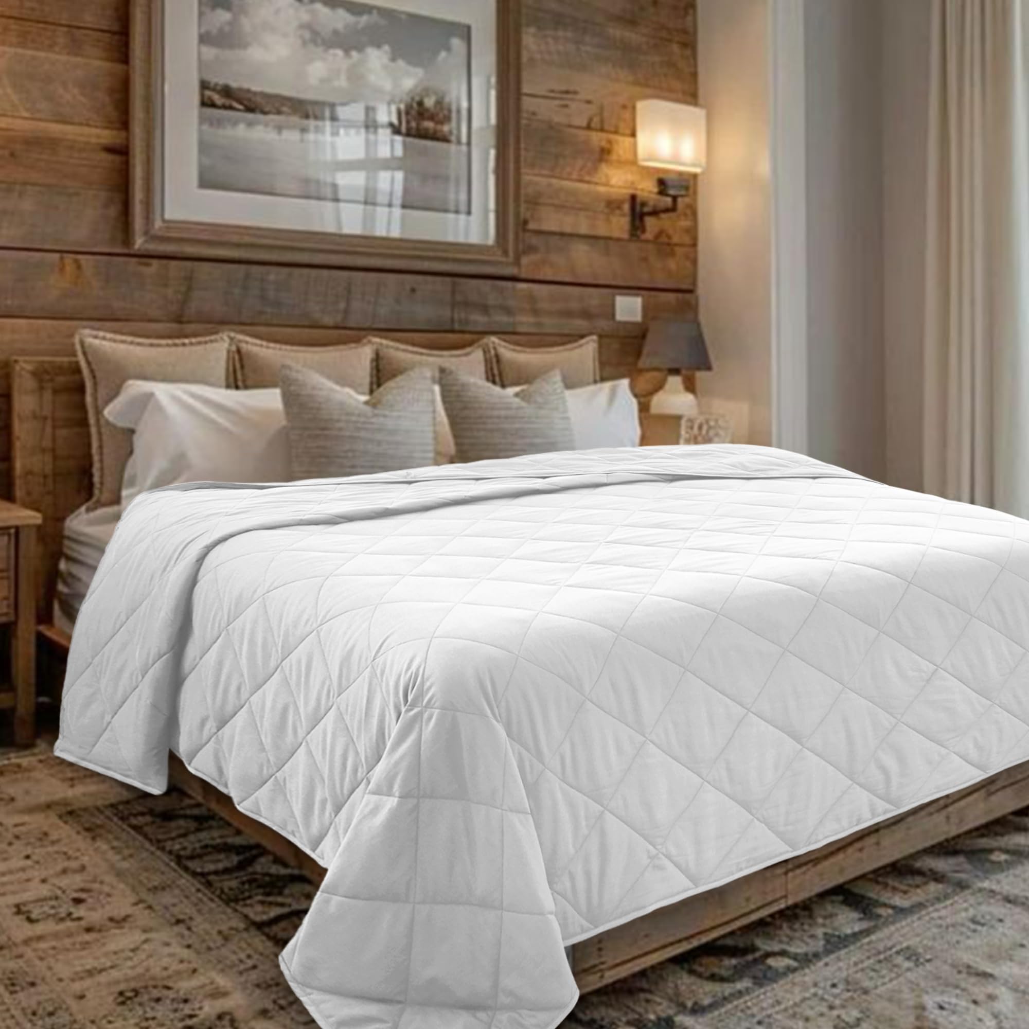 30lbs King Size Weighted Blanket for Adults & Couples - Premium All-Season Soft Comfort by HomeSmart | Perfect for Anxiety Relief, Better Sleep & Stress Reduction