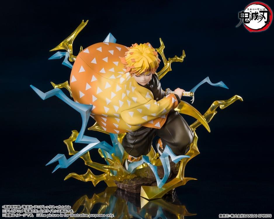 Figuarts Zero Demon Slayer: Kimetsu no Yaiba Zenitsu Agatsuma Thunderclap and Flash Ver. Anime Action Figure Statue - Perfect for Anime Collectors, Home Decor, and Gift Giving