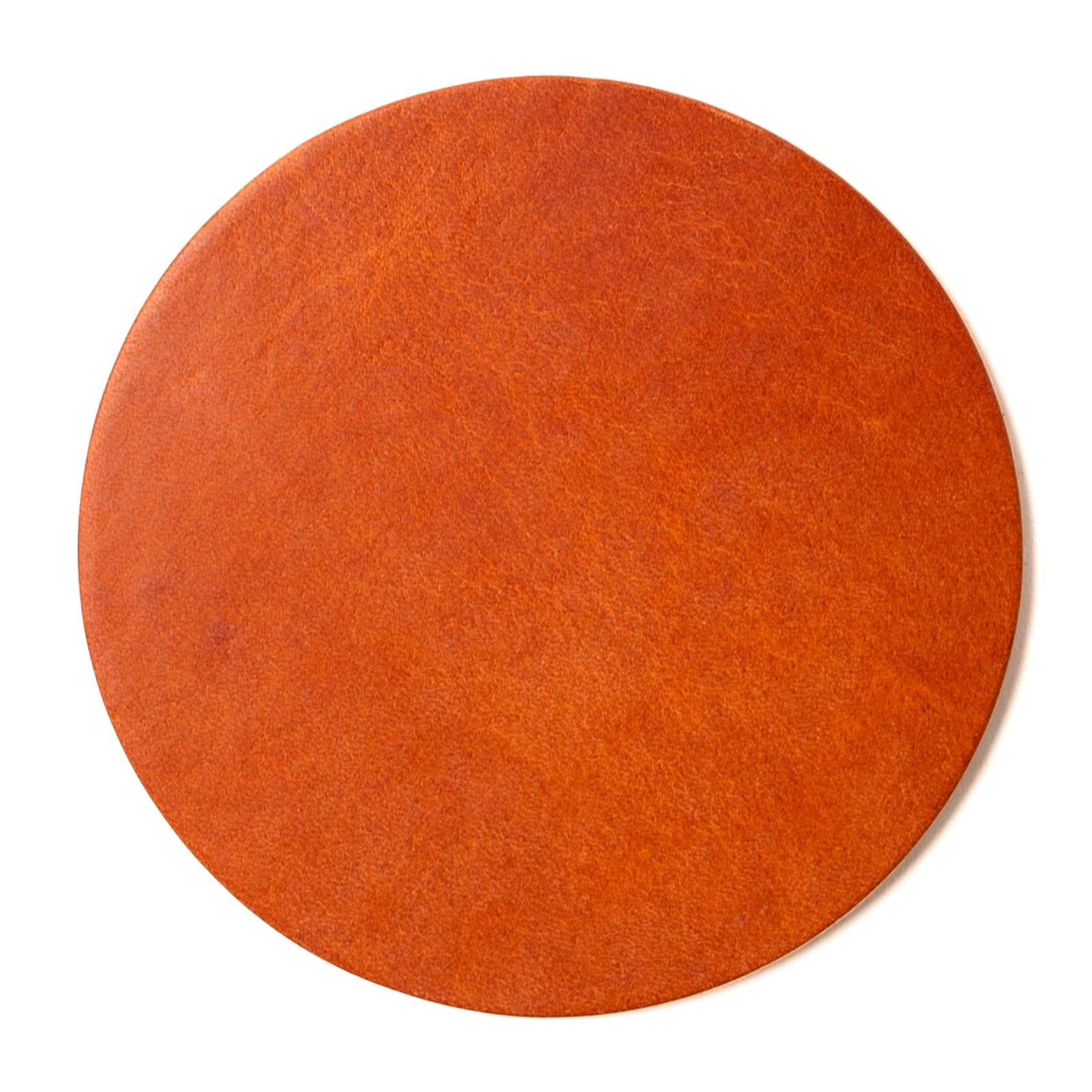 Premium 4-Pack Genuine Leather Coasters - Blank & Engravable for Home, Office, and Bar Use
