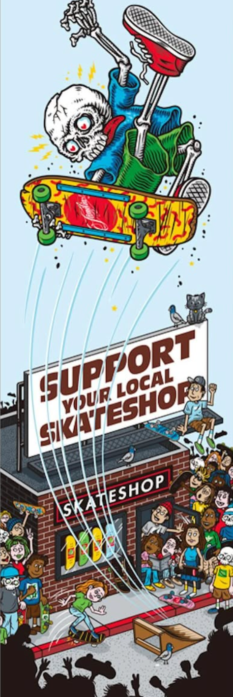 Support Your Local Skateshop Day - Premium Skateboarding Towel for Skaters | Gym, Beach & Sports Accessory