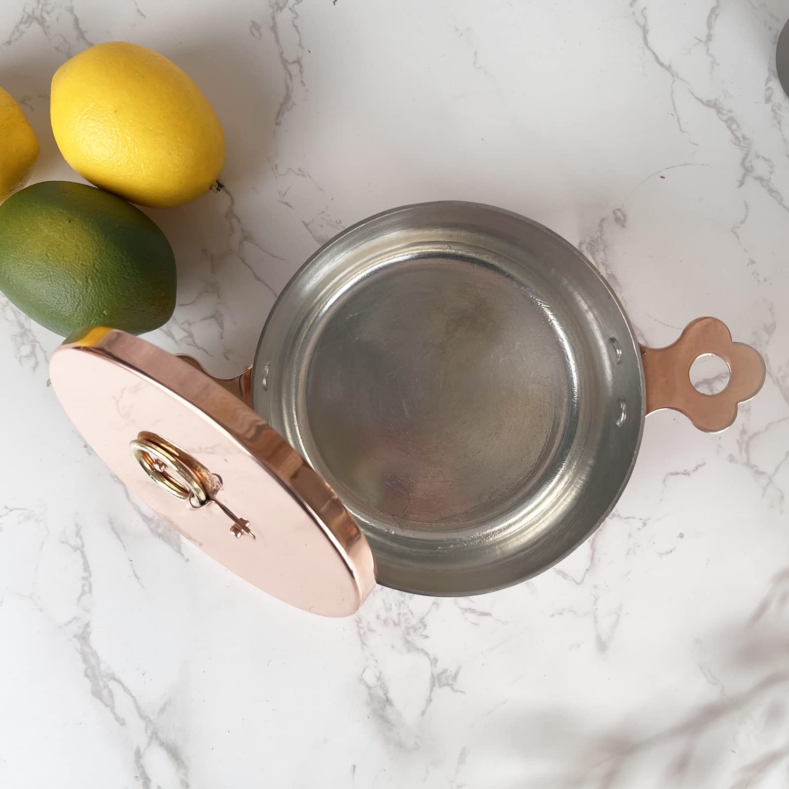 Vintage Inspired Copper & Brass Oven Dish - Handcrafted in Italy | Authentic Italian Kitchenware for Baking, Roasting & Serving | Perfect for Casseroles, Lasagna & Holiday Meals