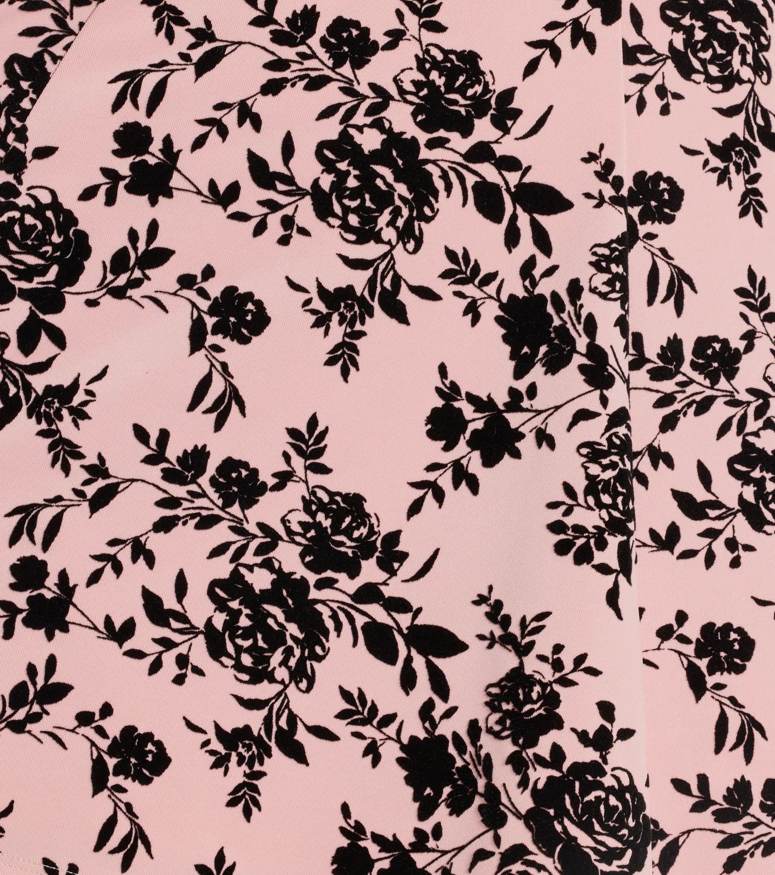 Elegant Flocked Velvet Floral Skater Dress for Women - Perfect for Parties, Dates & Special Occasions