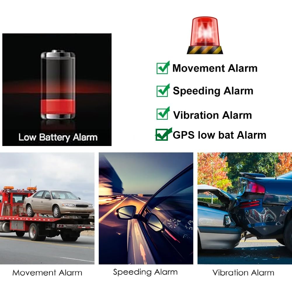 Winnes GPS Tracker TK905B - 10,000mAh Magnetic Car Tracker with 5M Accuracy | Real-Time Location Tracking via SMS & App | Long Battery Life for Vehicles, Fleet & Personal Use | Hidden Tracking Device for Cars, Trucks & Assets