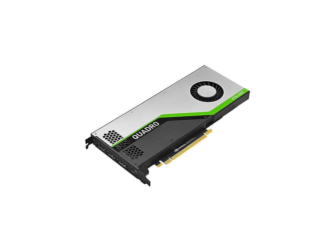 NVIDIA Quadro RTX 4000 8GB GDDR6 PCIe Graphics Card for 3D Rendering, Video Editing & CAD Workstations - Professional GPU for Designers & Engineers