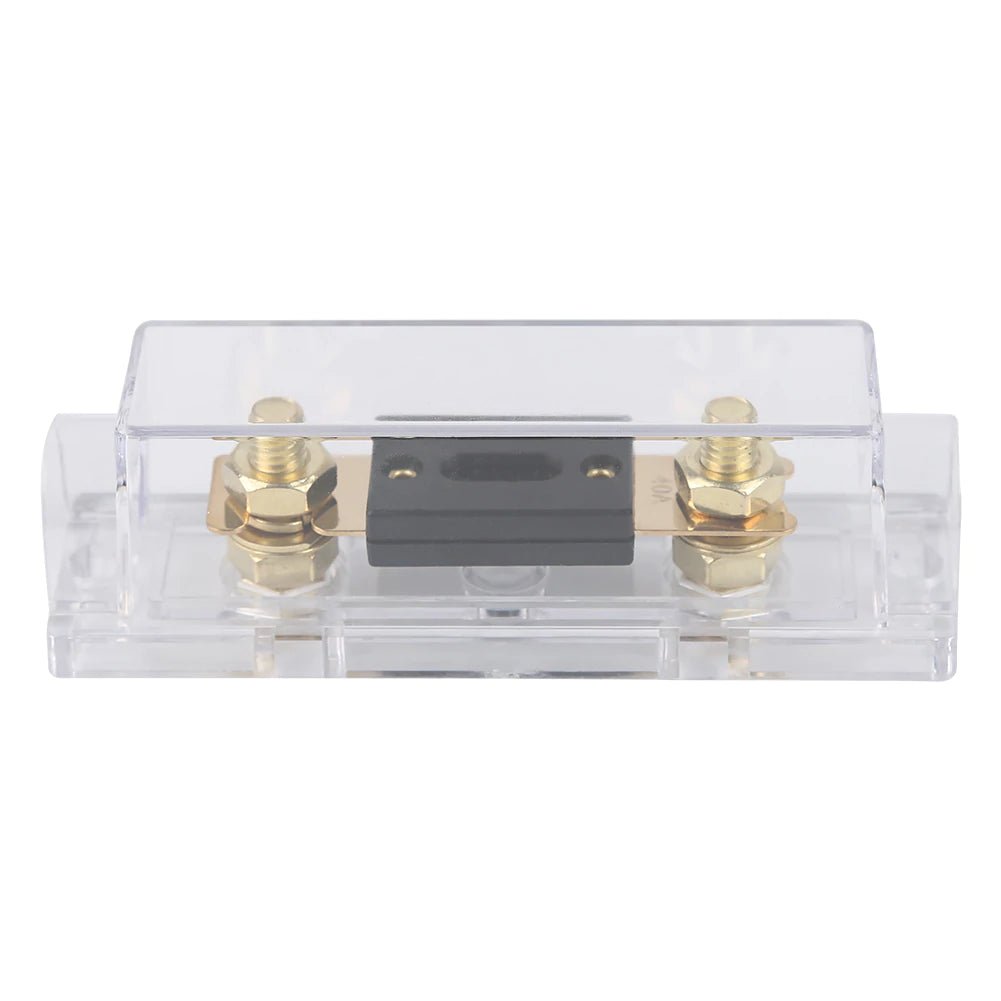 Rich Solar ANL Fuse Holder with 40A Fuse - Heavy Duty Inline Fuse Block for Car Audio, Marine, RV & Solar Power Systems - Waterproof & Corrosion Resistant Protection