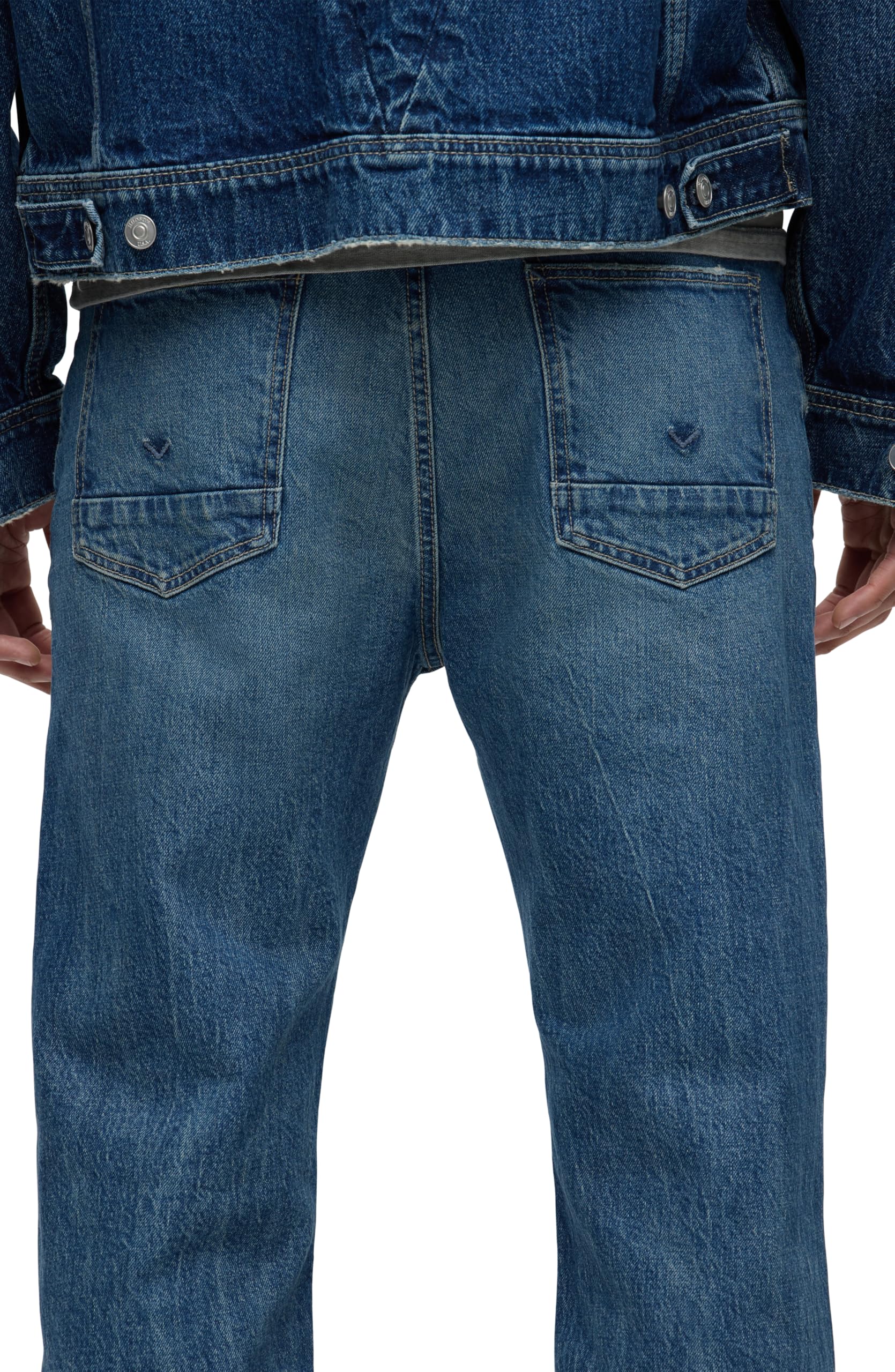 HUDSON Men's Wes Straight Leg Jean - Classic Comfort Denim Pants for Casual Wear & Everyday Style