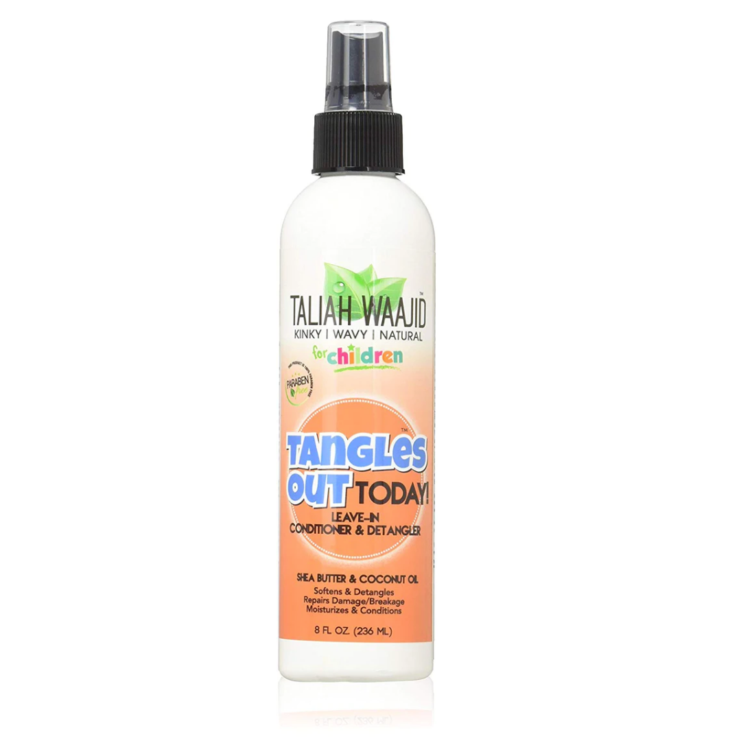 Taliah Waajid Children's Tangles Out Today Leave-In Conditioner & Detangler - 8 Oz | Gentle Hair Moisturizer for Kids with Curly, Coily & Natural Hair | Perfect for Daily Hair Care & Styling