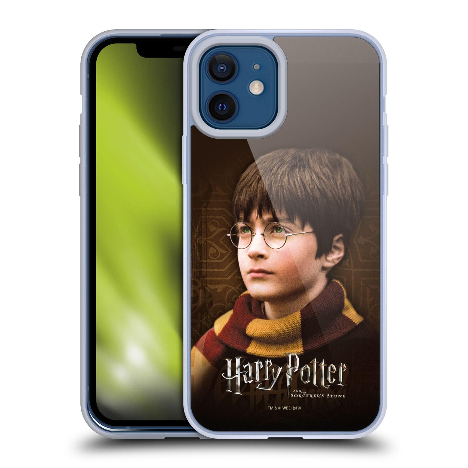 Official Harry Potter Sorcerer's Stone Scarf Soft Gel Phone Case - Compatible with iPhone 12/12 Pro | Licensed Merchandise | Perfect for Potter Fans, Cosplay & Winter Fashion Accessories