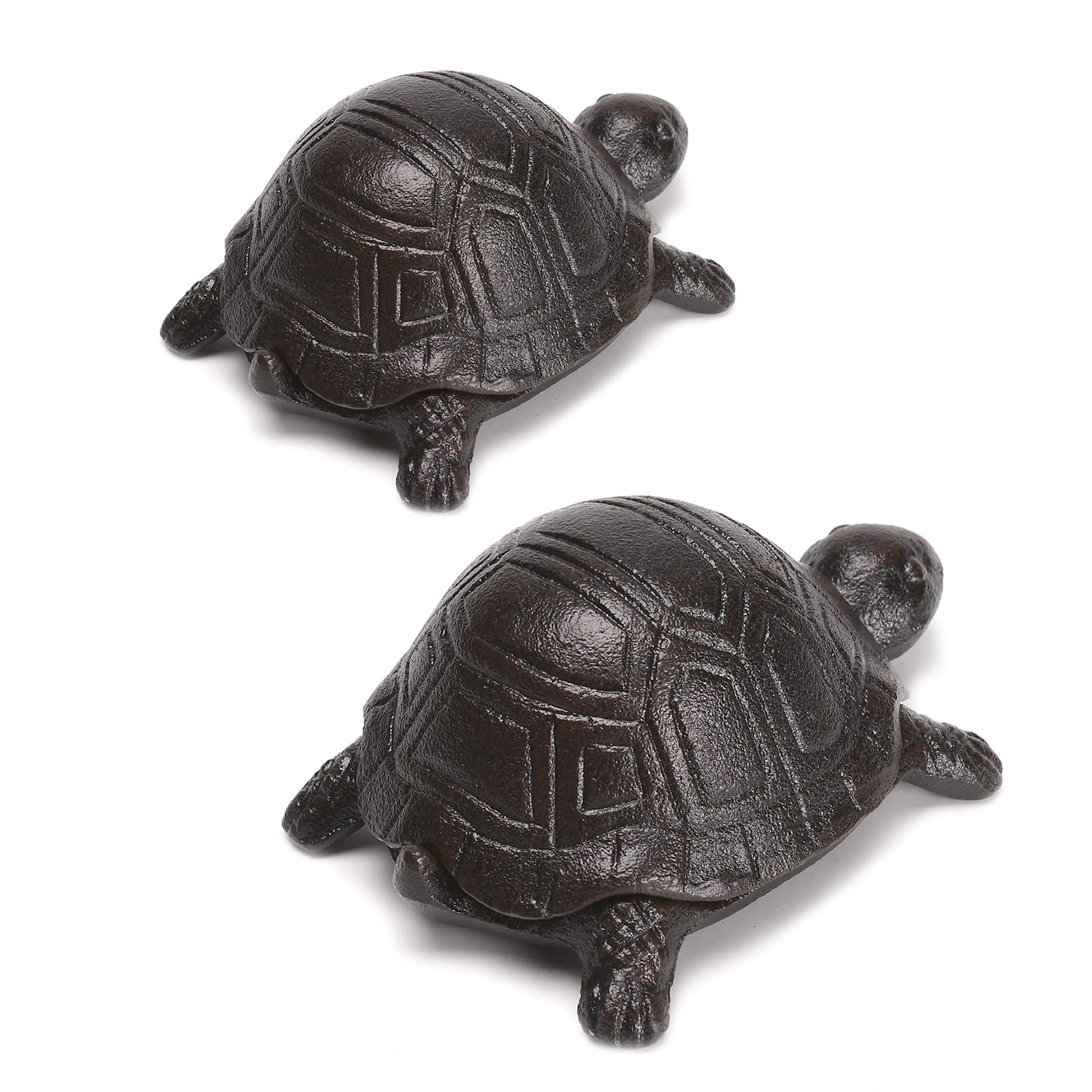 BRASSTAR Cast Iron Turtle Key Holder Box - 4.4 Inch Outdoor Garden Decor, Indoor Jewelry Organizer for Keys, Earrings, Rings & Small Accessories | Perfect for Home, Office & Gift Giving