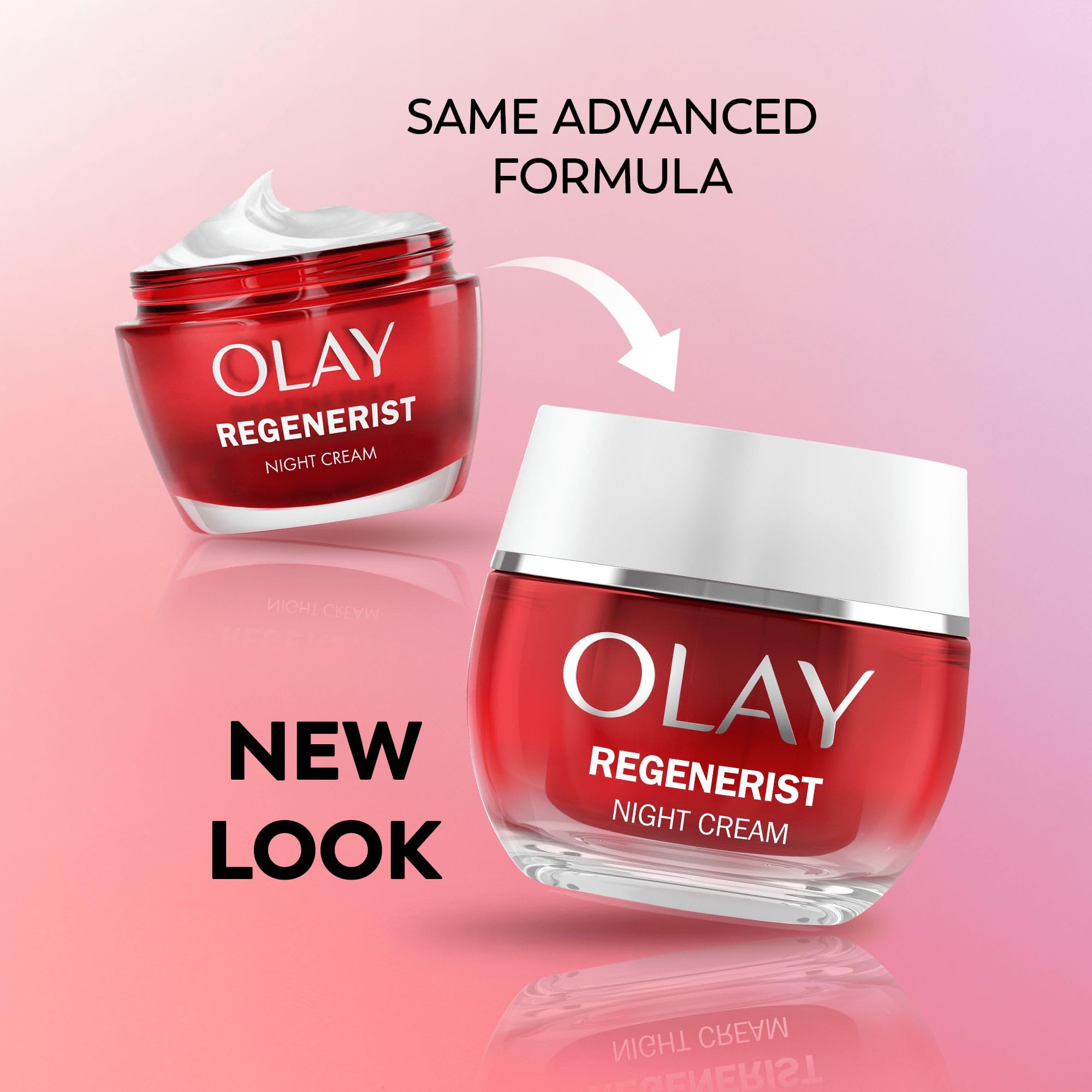 Olay Regenerist Night Face Cream - Anti-Wrinkle & Firming Moisturizer with Niacinamide & Peptides for Hydration & Anti-Aging | Fragrance Free 50ml | Perfect for Nighttime Skincare Routine & Wrinkle Reduction