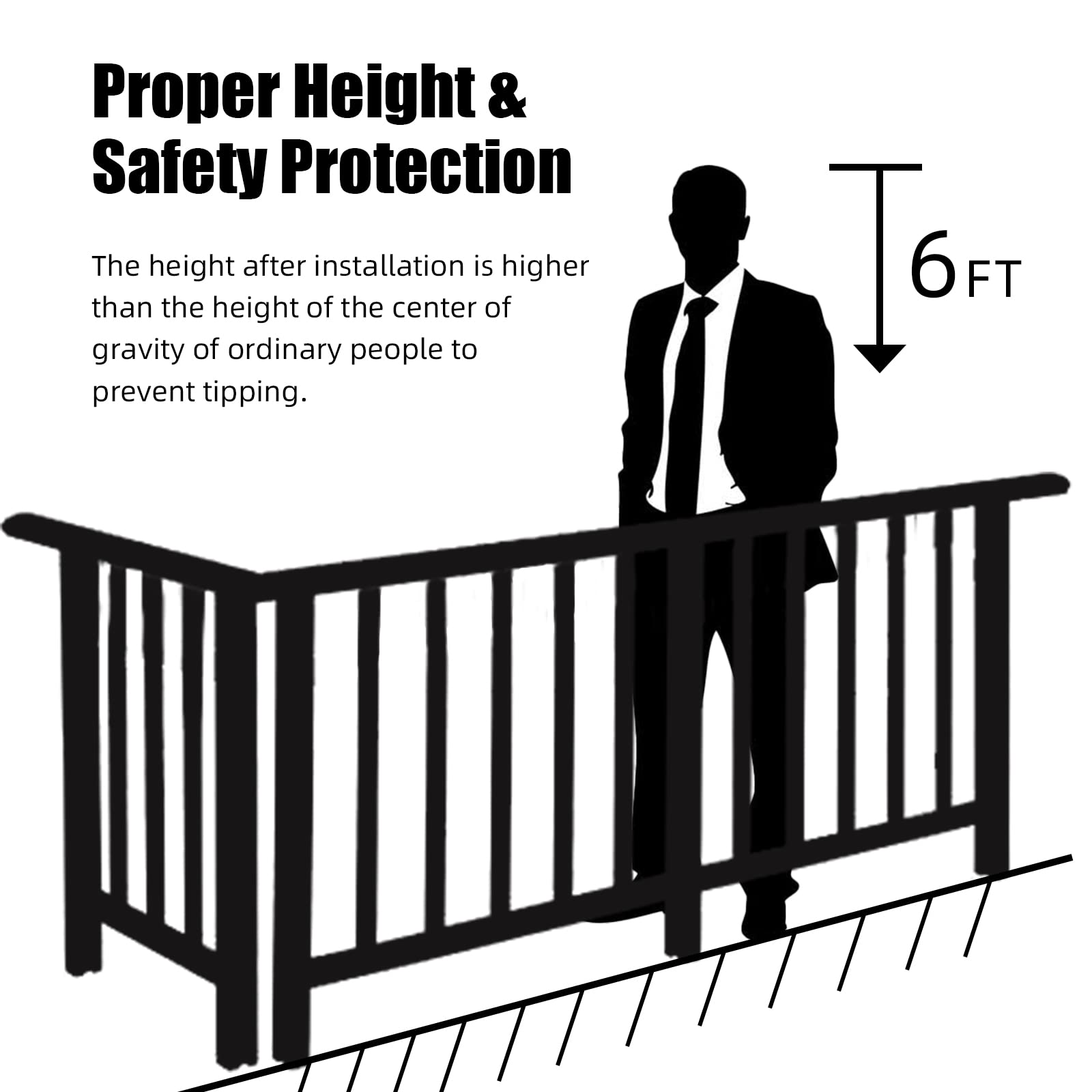 GARVEE 25 Pack Aluminum Deck Balusters - 32.25 x 1 x 0.1 Inch Flat Straight Grooved Porch Railing, Matte Black Staircase & Deck Balusters for Outdoor Stairs, Patio, and Porch Railings | Perfect for Home Improvement and Outdoor Decor