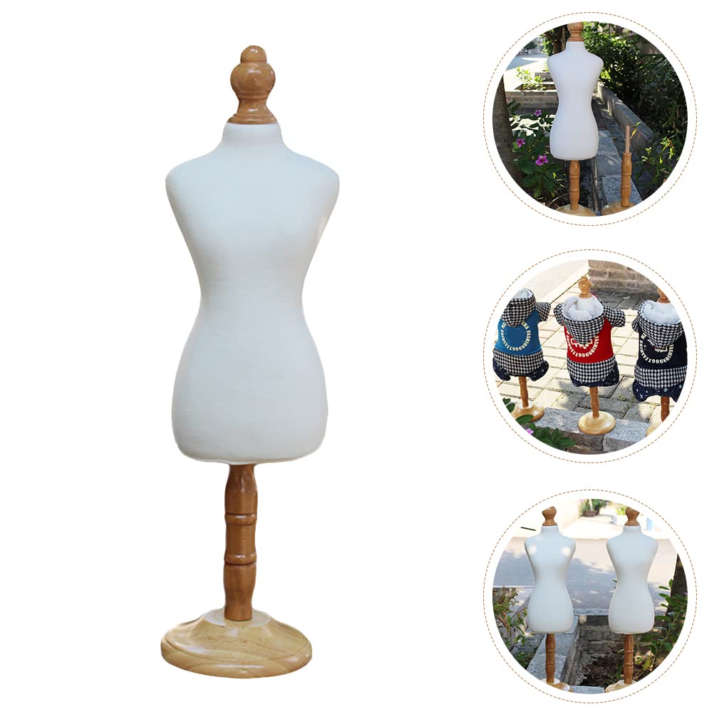 Balacoo Mini Wooden Clothes Hanger for Pets - Adjustable Pet Dress Mannequin & Doll Clothing Display Hanger | Perfect for Pet Fashion Shows, Photography & Wardrobe Organization
