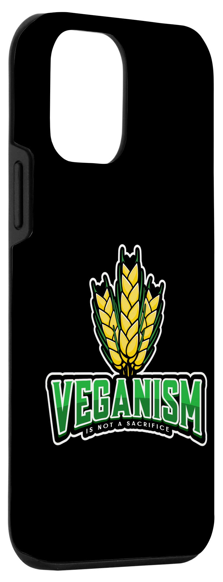 iPhone 12 Mini Vegan Case - Eco-Friendly Plant-Based Phone Cover with 'Veganism Is Not A Sacrifice' Saying - Perfect for Animal Lovers & Sustainable Lifestyle