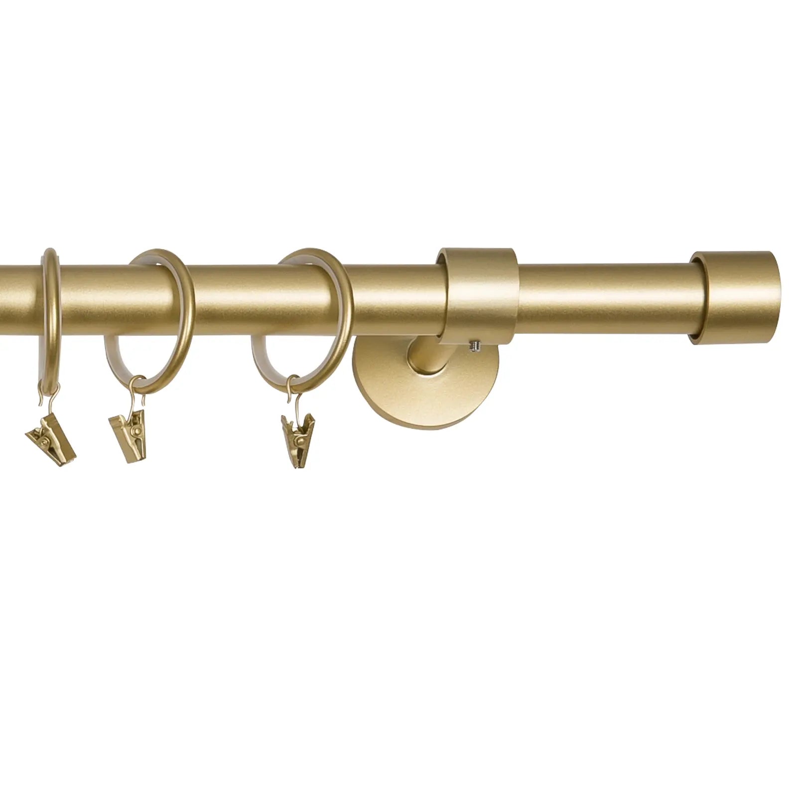 Jaylon Window Curtain Rods Set - Adjustable Tension Rods for Windows & Doors - Heavy Duty Curtain Hardware Collection (Perfect for Living Room, Bedroom, Kitchen & Dorm Decor)