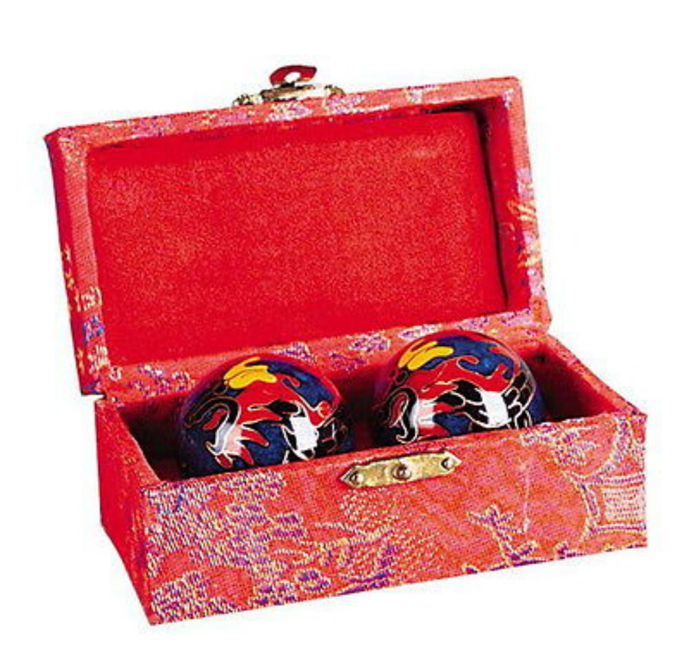 Chinese Baoding Balls for Stress Relief & Relaxation - Dragon Design Meditation Exercise Therapy Balls - Perfect for Office, Yoga & Mindfulness Practice