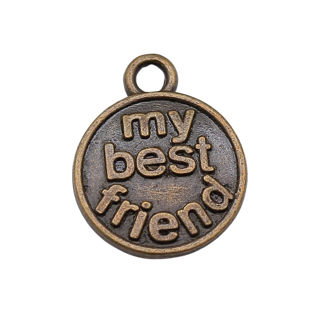Handmade Friends Charms for Jewelry Making - DIY Craft Supplies & Accessories - Perfect for Bracelets, Necklaces, and Gift Giving
