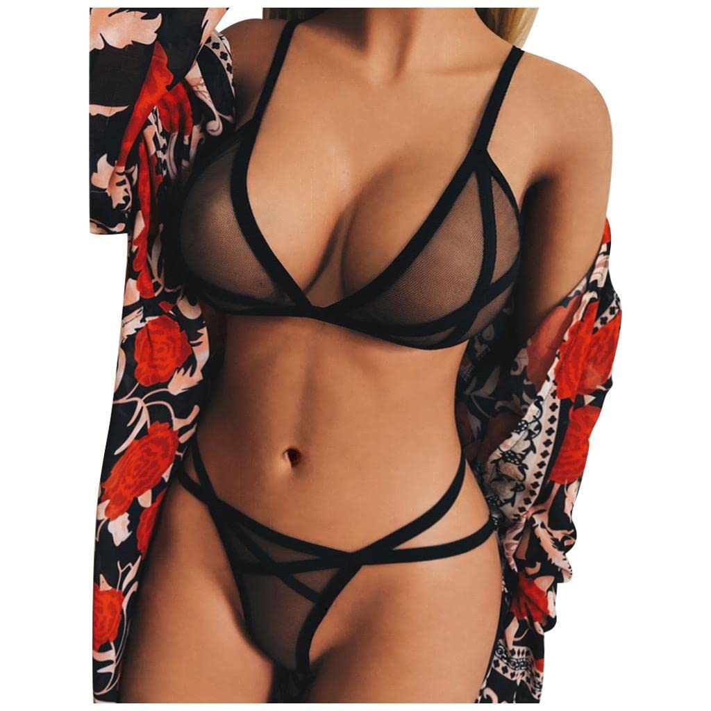 Sexy Mesh Lingerie Set for Women - Sleepwear & Nightwear for Romantic Nights