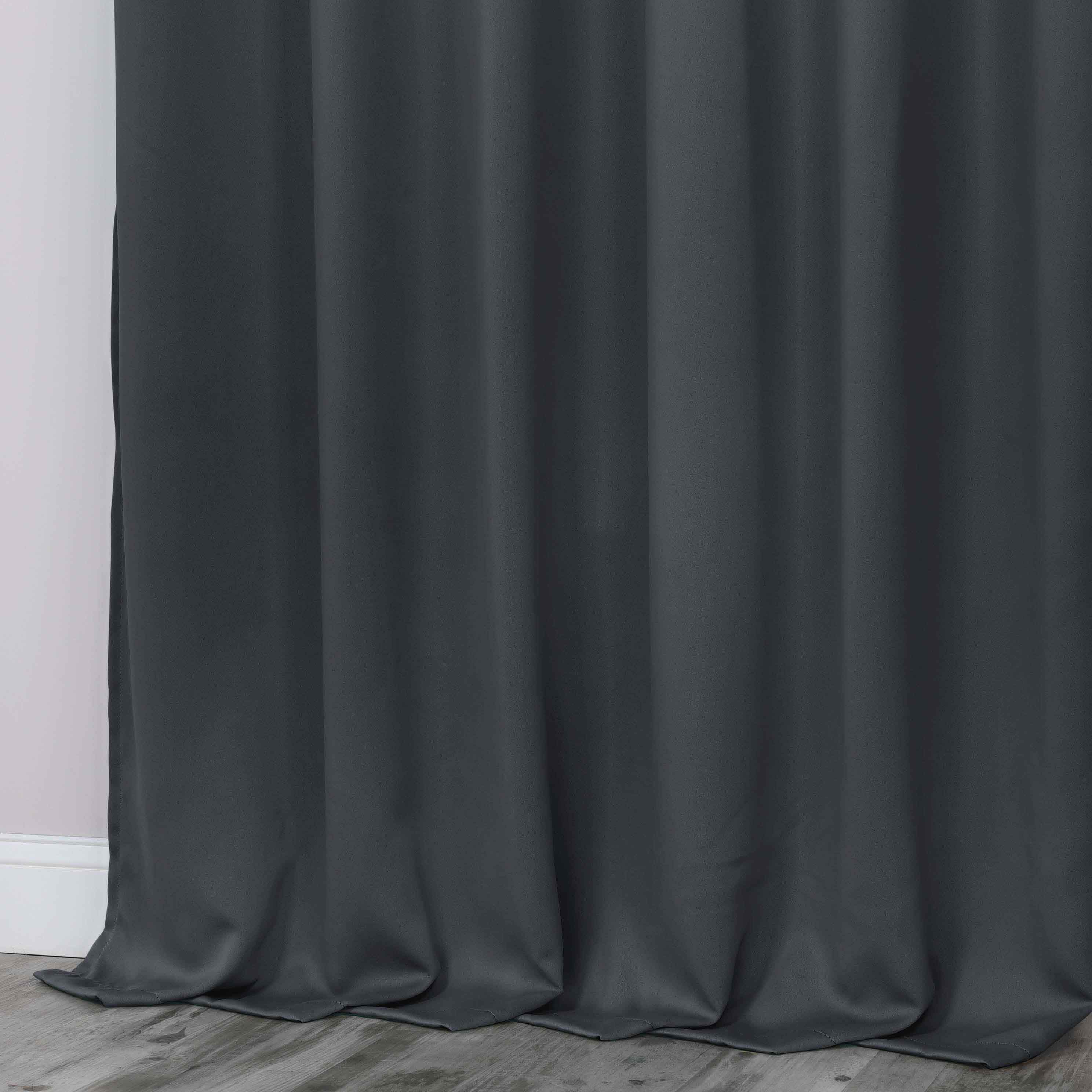 Machine Washable Blackout Curtains Set of 2 - Solid Color Room Darkening Window Treatments for Bedroom & Nursery - Blocks Light & Noise for Better Sleep