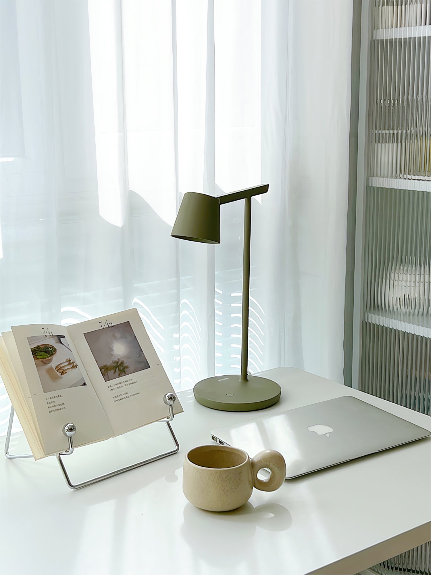 Modern LED Tip Table Lamp - Adjustable Brightness & USB Charging for Bedroom, Office & Living Room - Perfect for Reading, Working & Relaxing